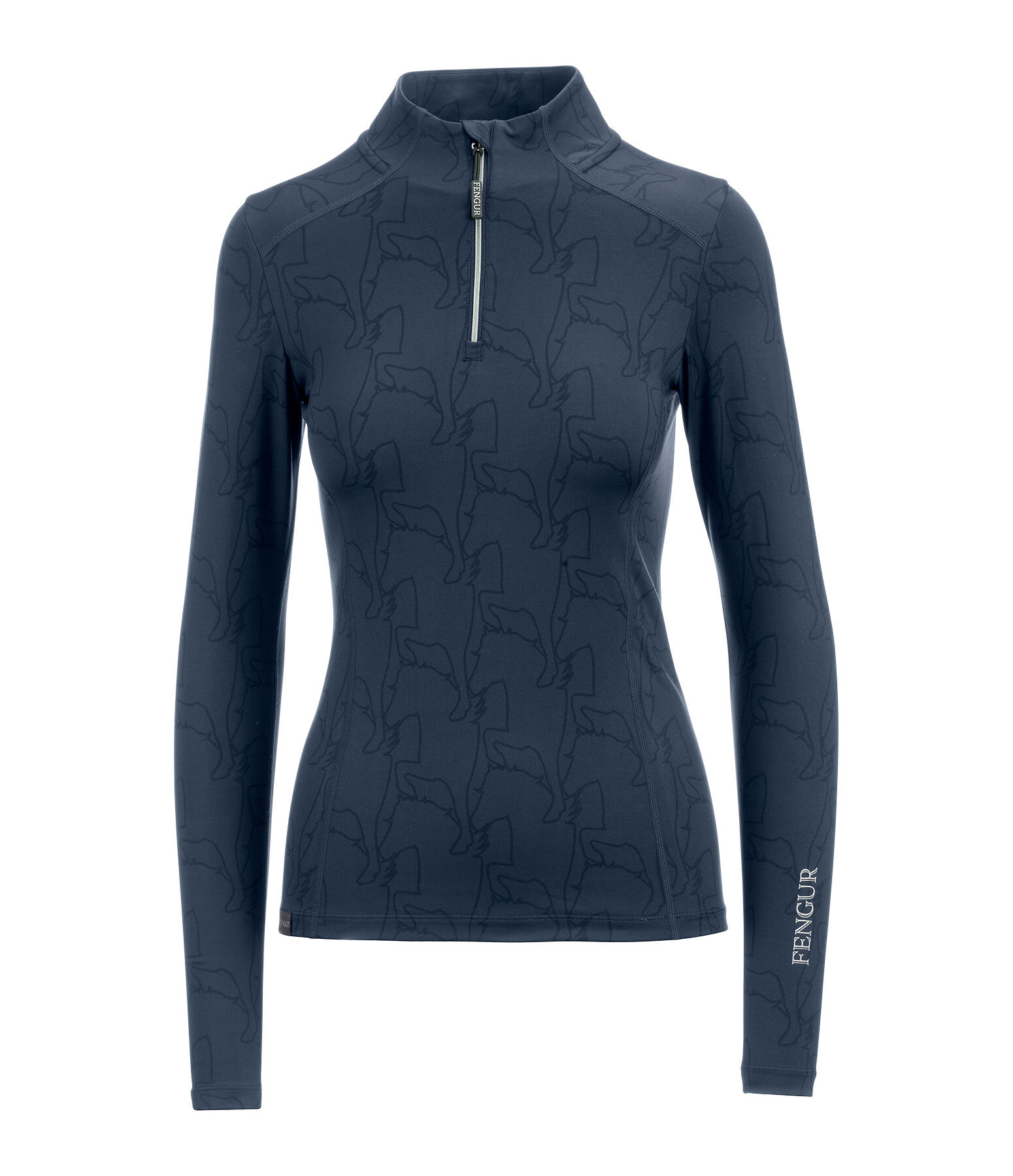 Zip-Funktions-Langarmshirt Asta