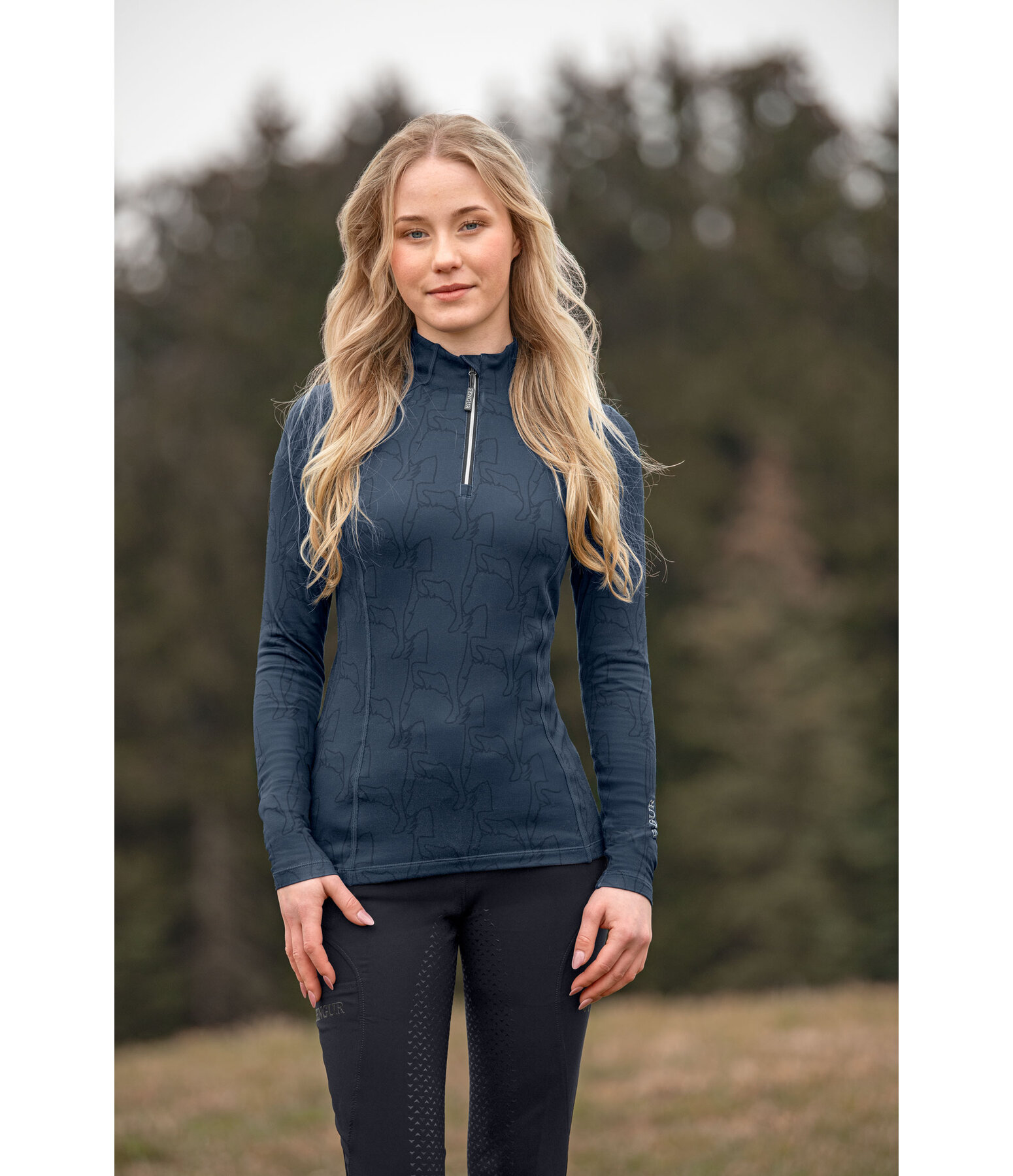 Zip-Funktions-Langarmshirt Asta