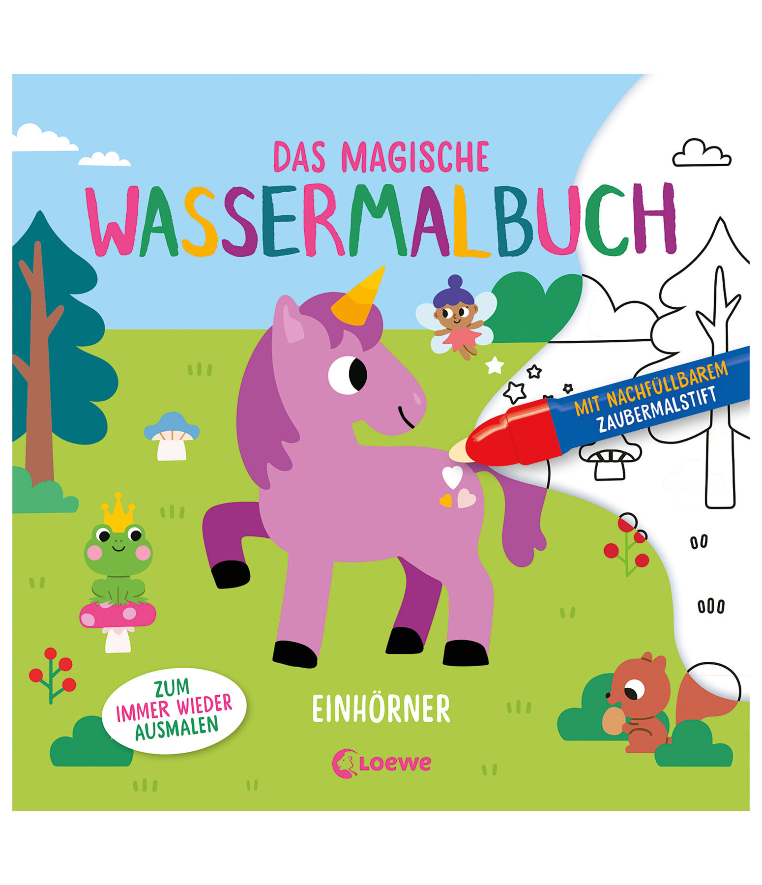 Das magische Wassermalbuch - Einhrner