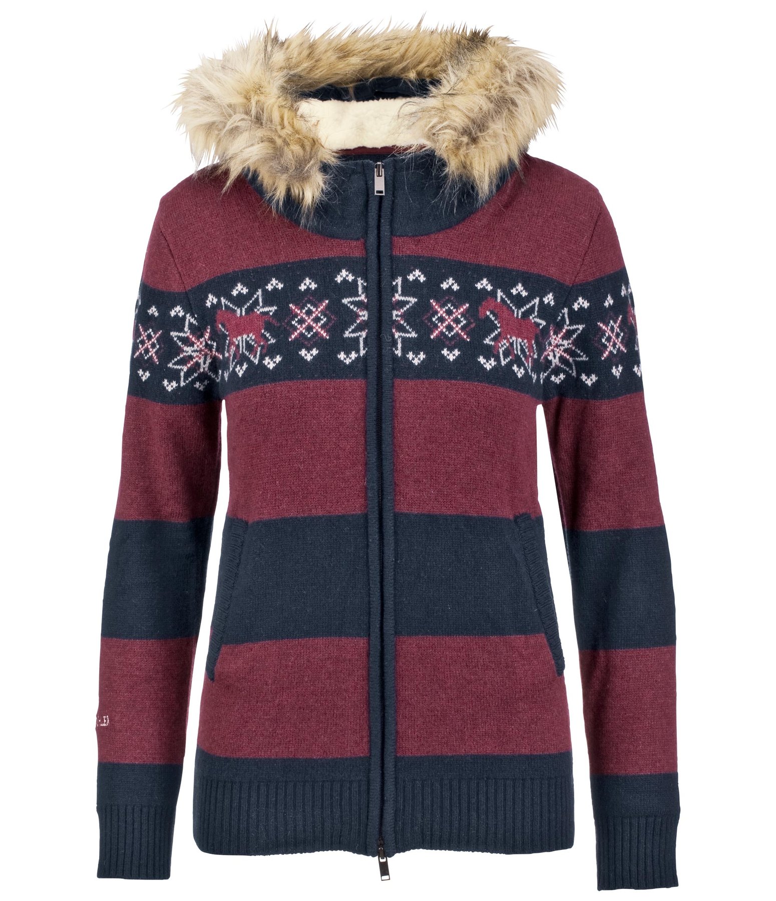 Kapuzen-Strickjacke Mona