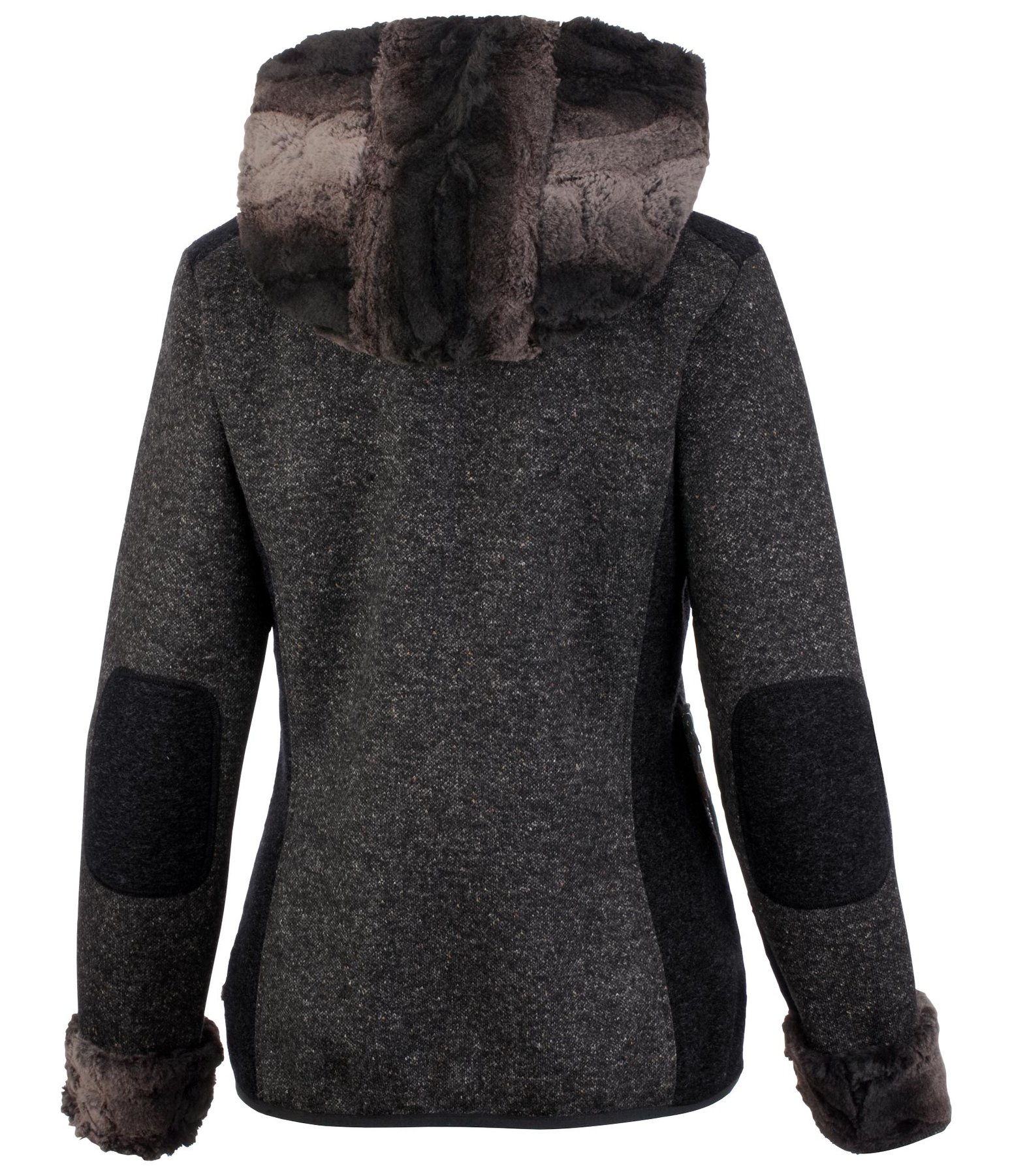 Walk-Strickfleece-Kapuzenjacke Karina