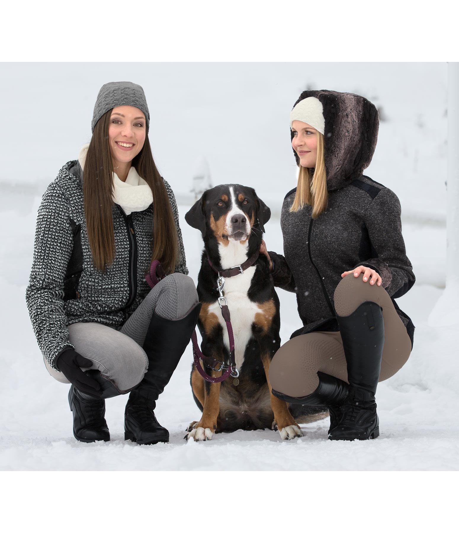 Walk-Strickfleece-Kapuzenjacke Karina