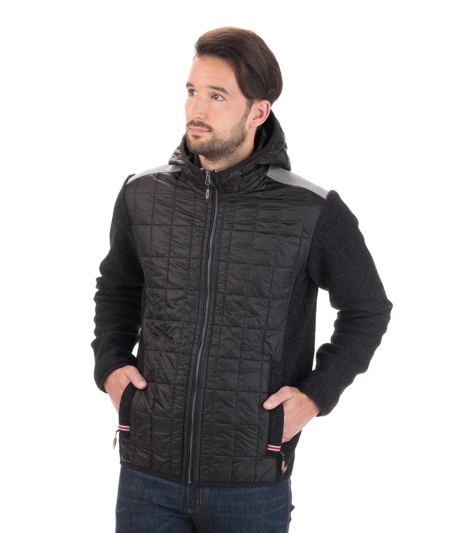 Herren-Walk-Hybrid-Kapuzenjacke Samuel