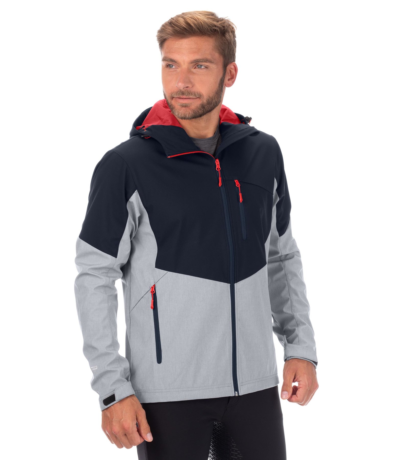 Herren-Kapuzen-Softshelljacke Saxon