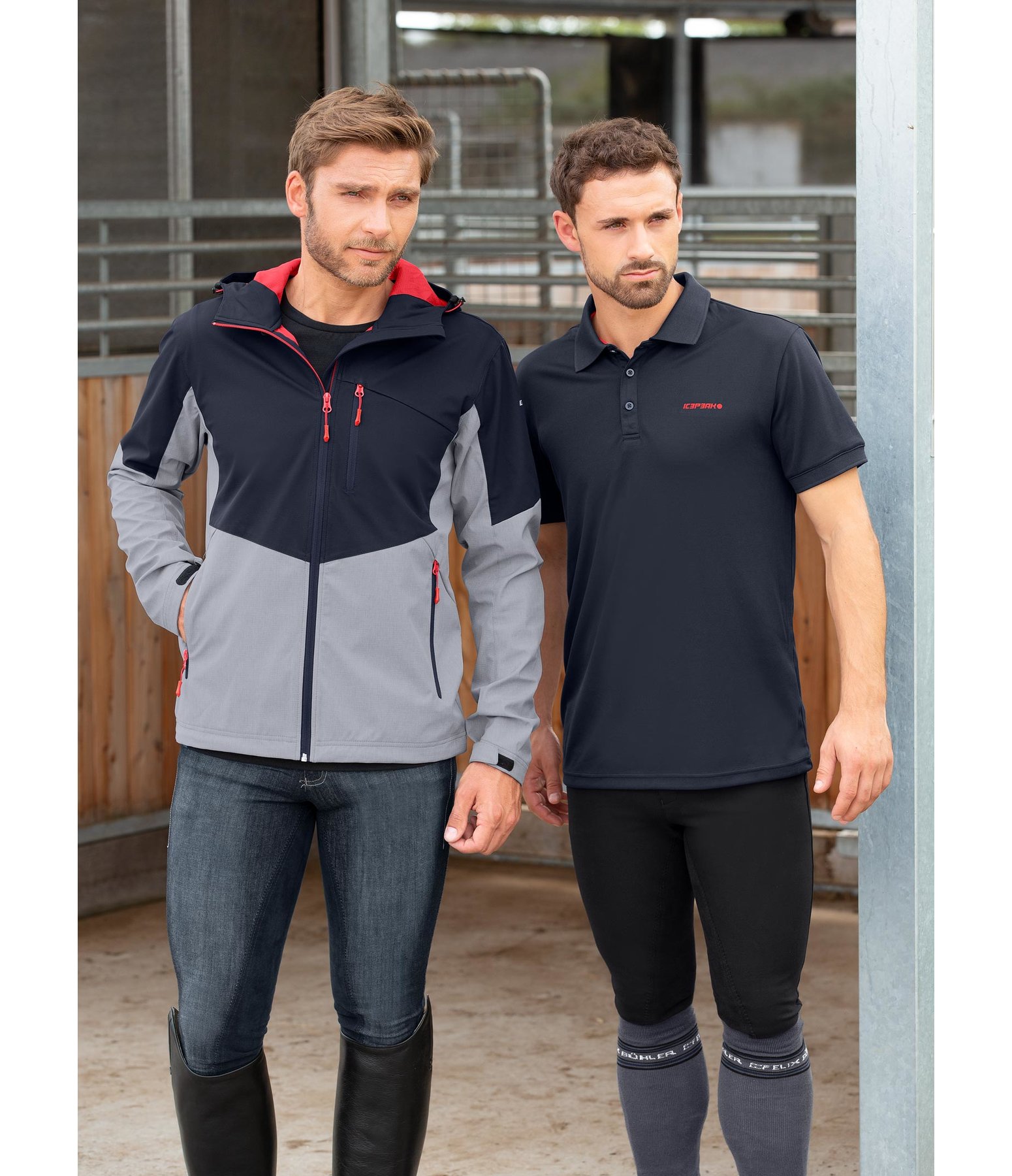 Herren-Kapuzen-Softshelljacke Saxon