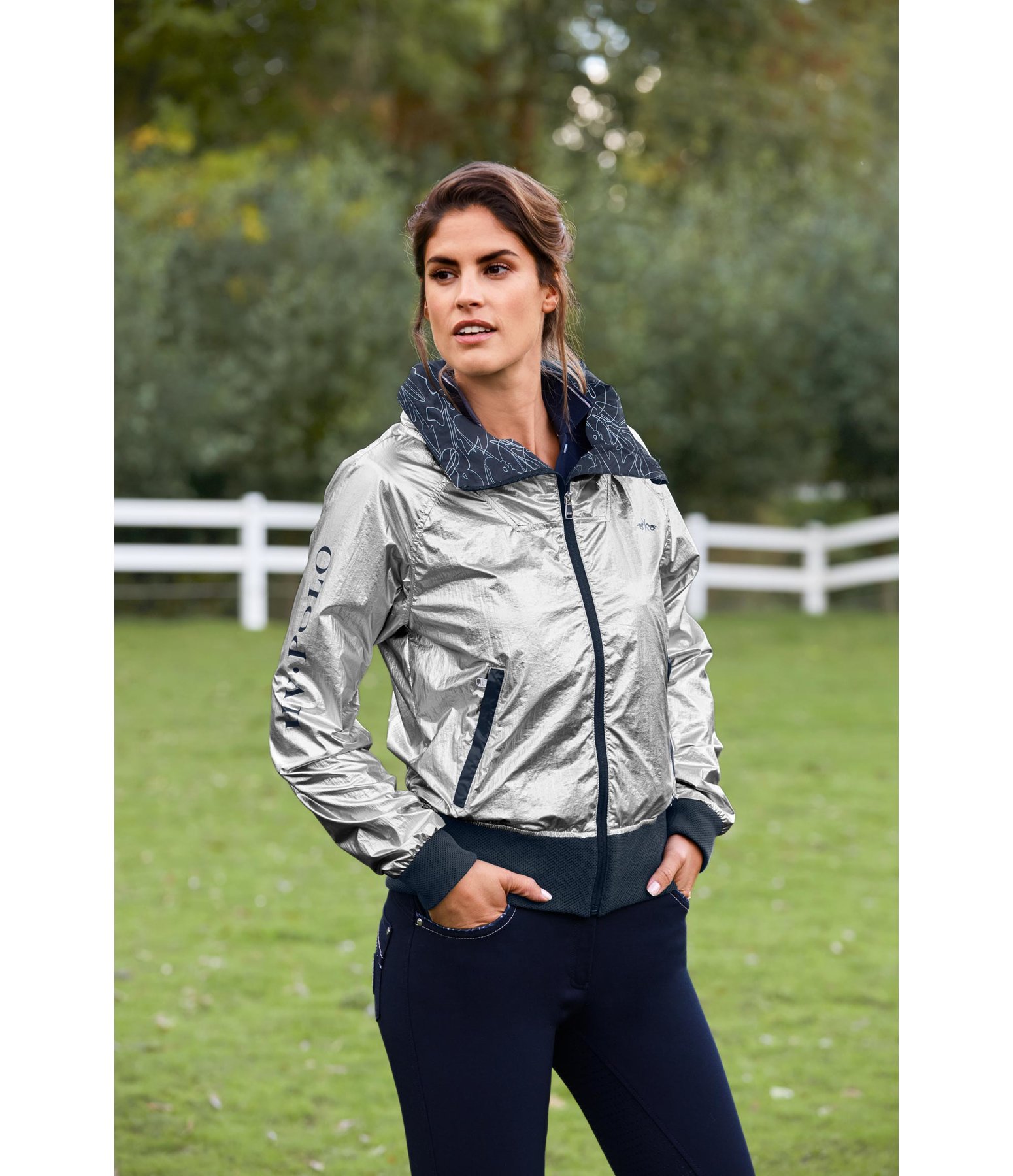 Wendejacke Silver