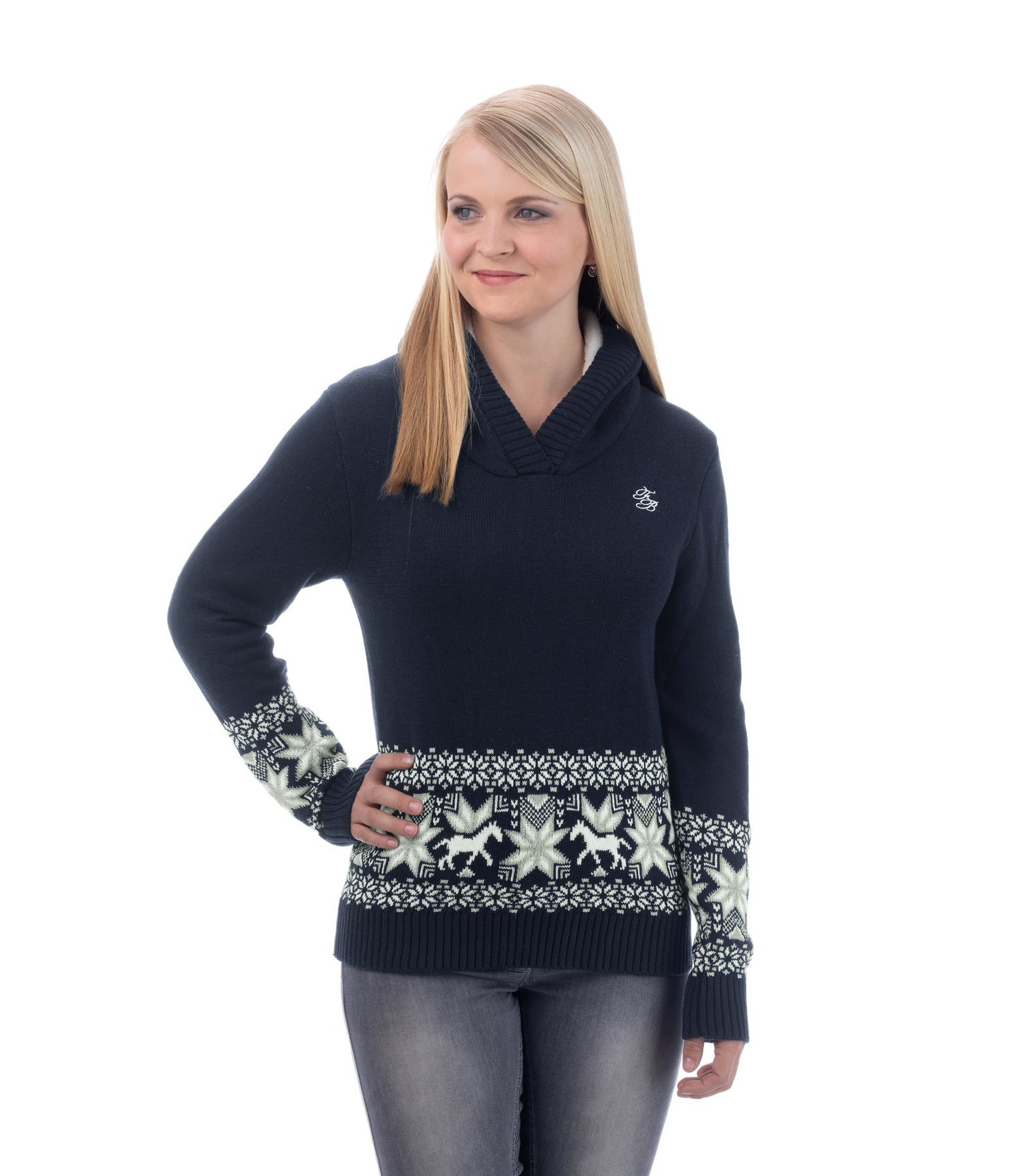 Kapuzen-Strickpullover Julia