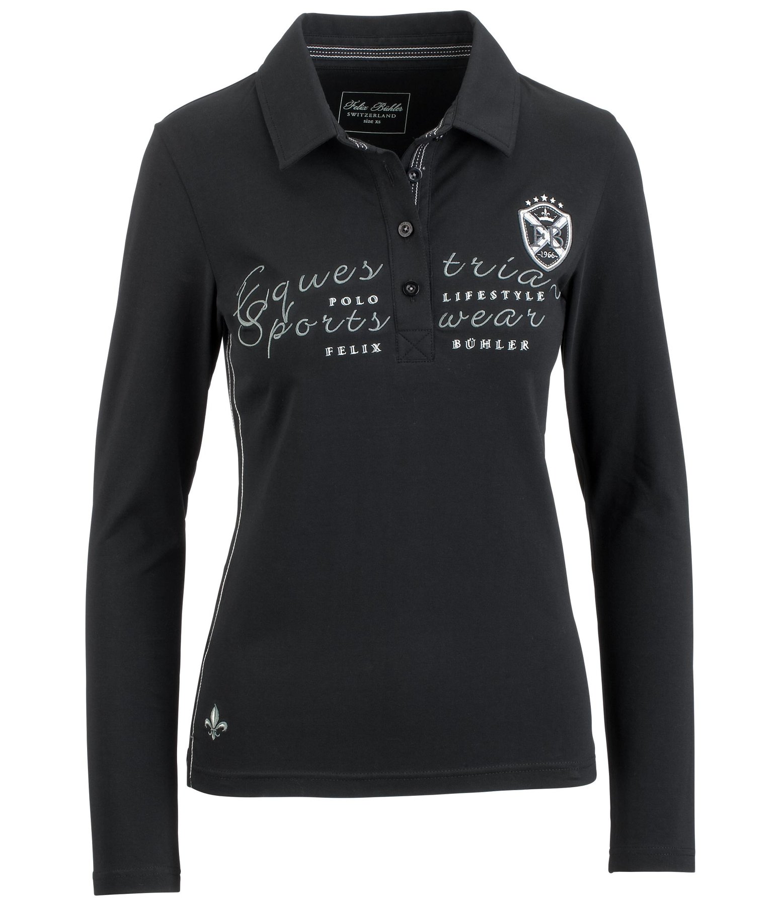 Langarm-Poloshirt Anna