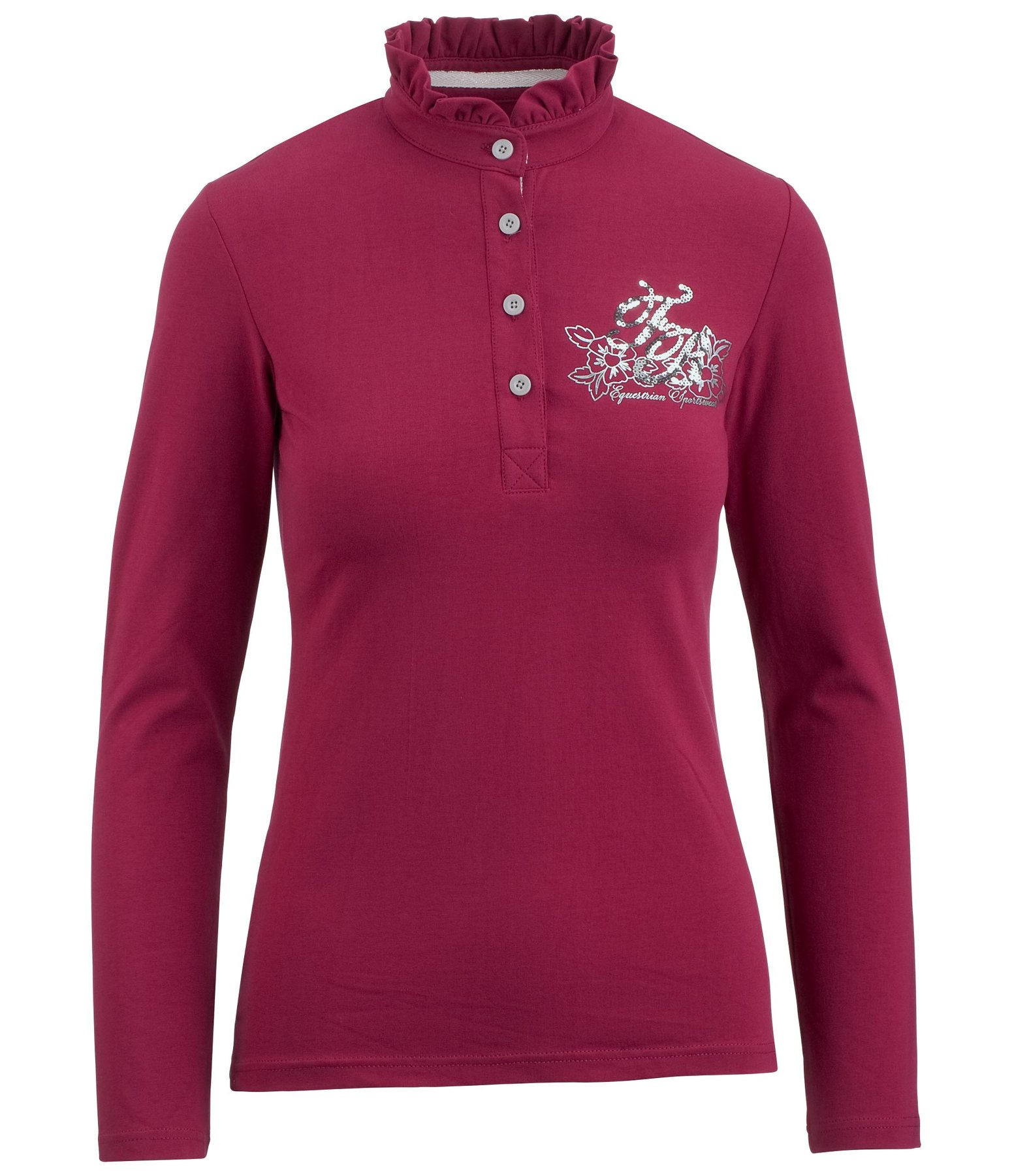 Langarm-Poloshirt Emilia