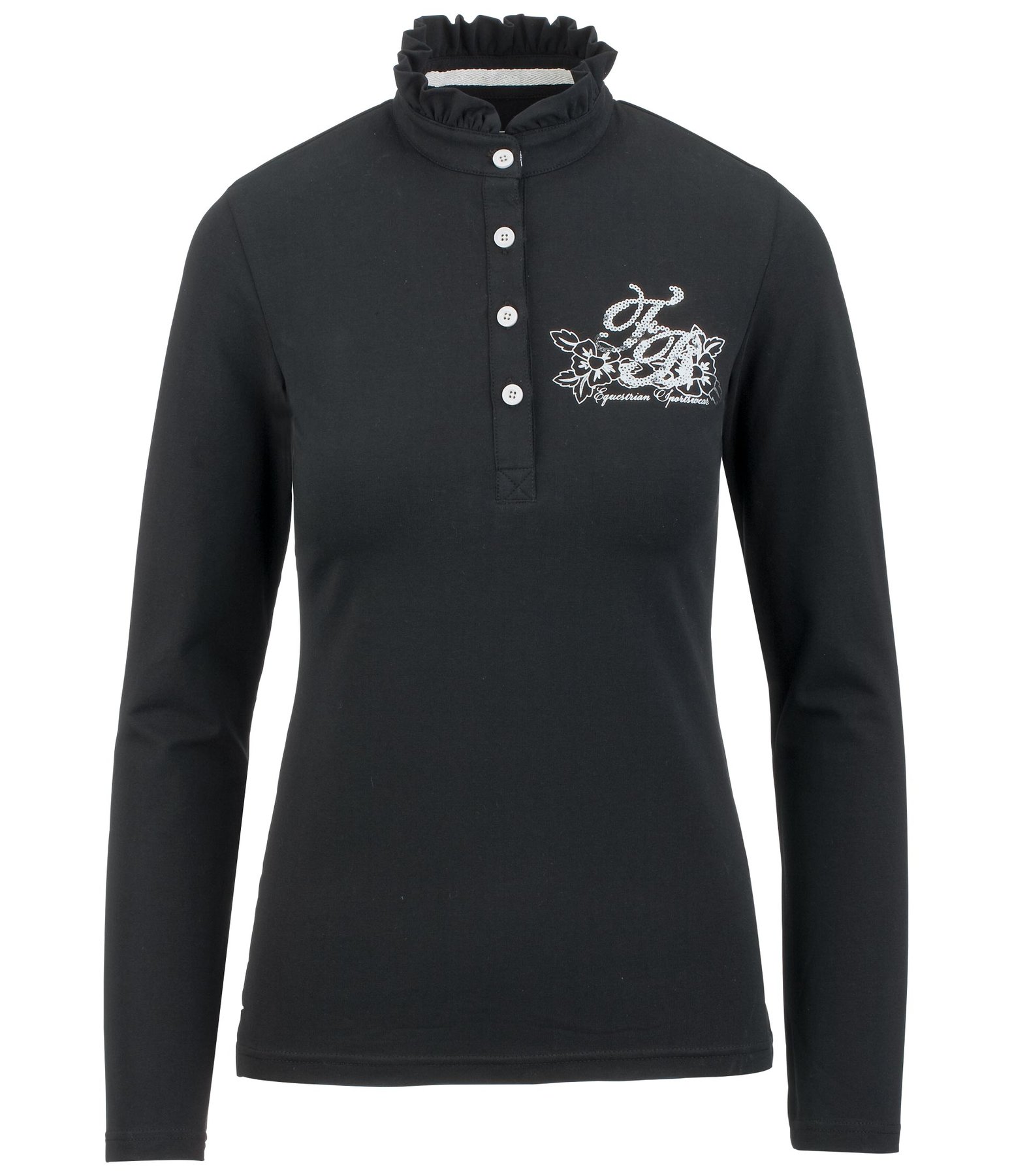 Langarm-Poloshirt Emilia