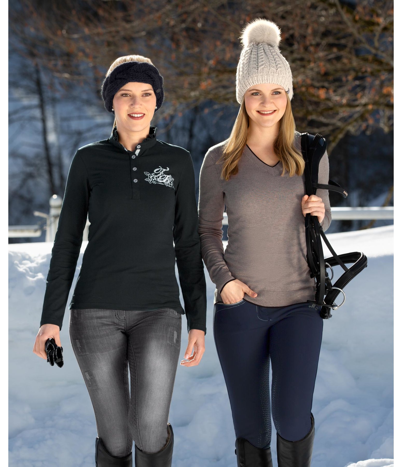 Langarm-Poloshirt Emilia