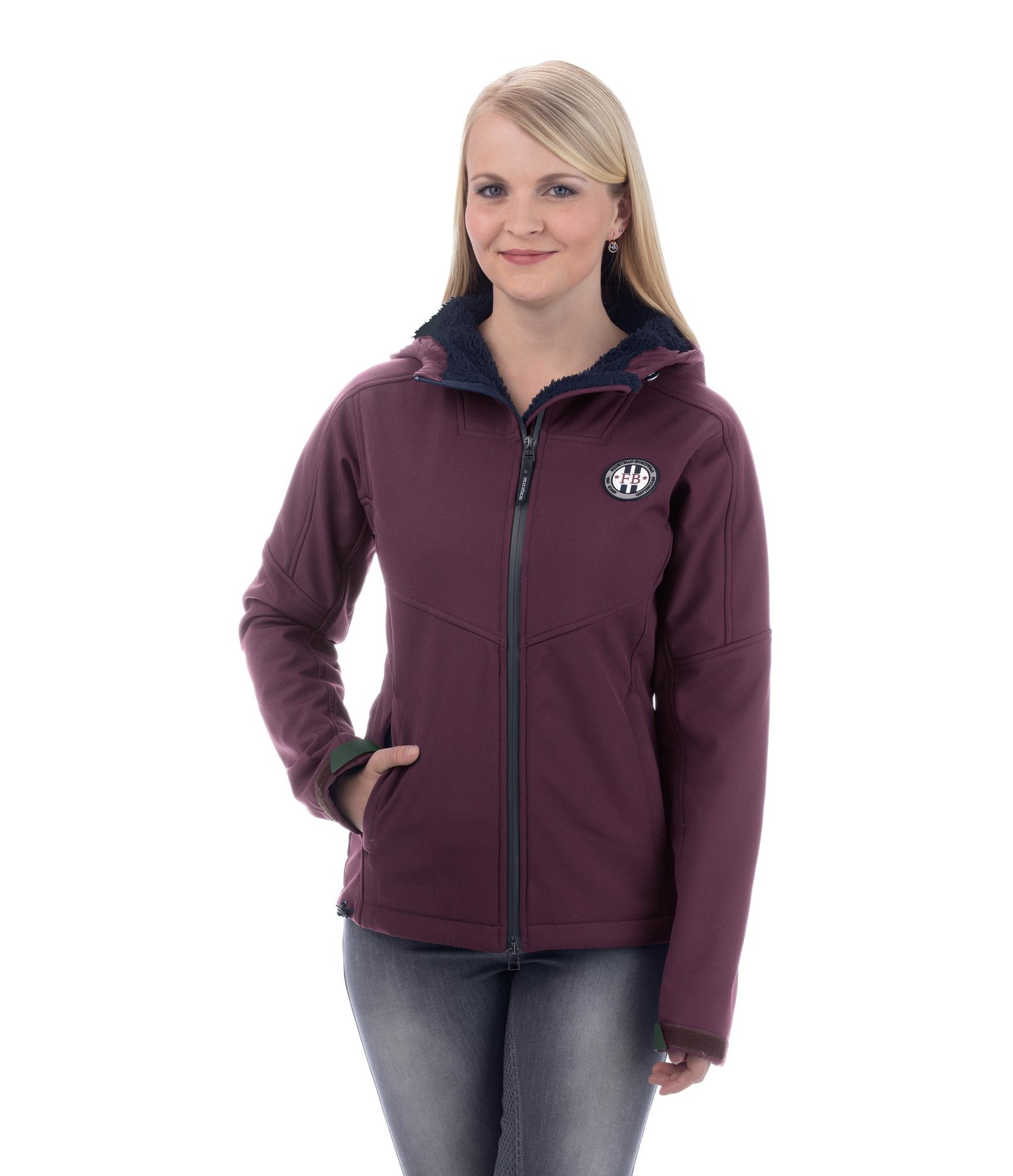 Kapuzen-Softshell-Reitjacke Merle