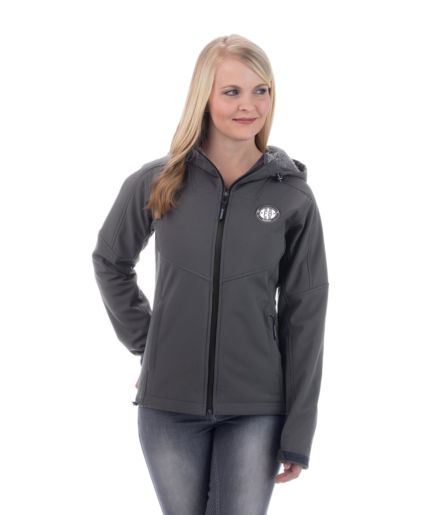 Kapuzen-Softshell-Reitjacke Merle