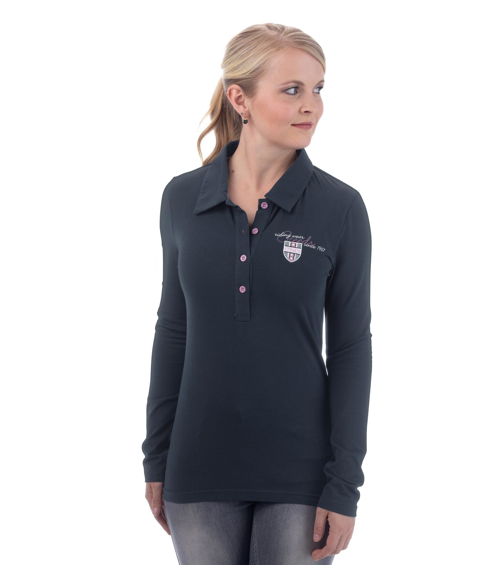 Langarm-Poloshirt Romy