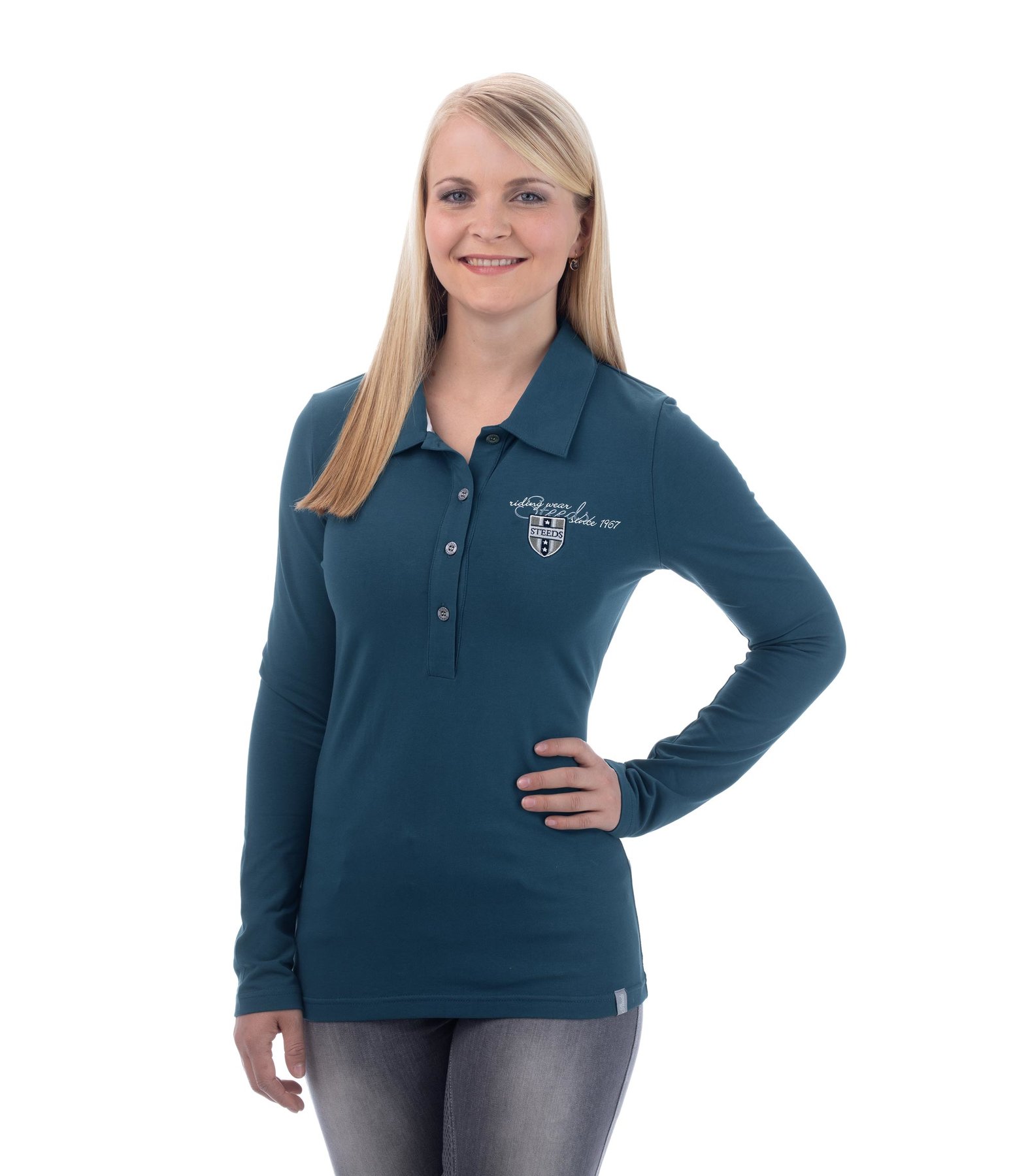 Langarm-Poloshirt Romy