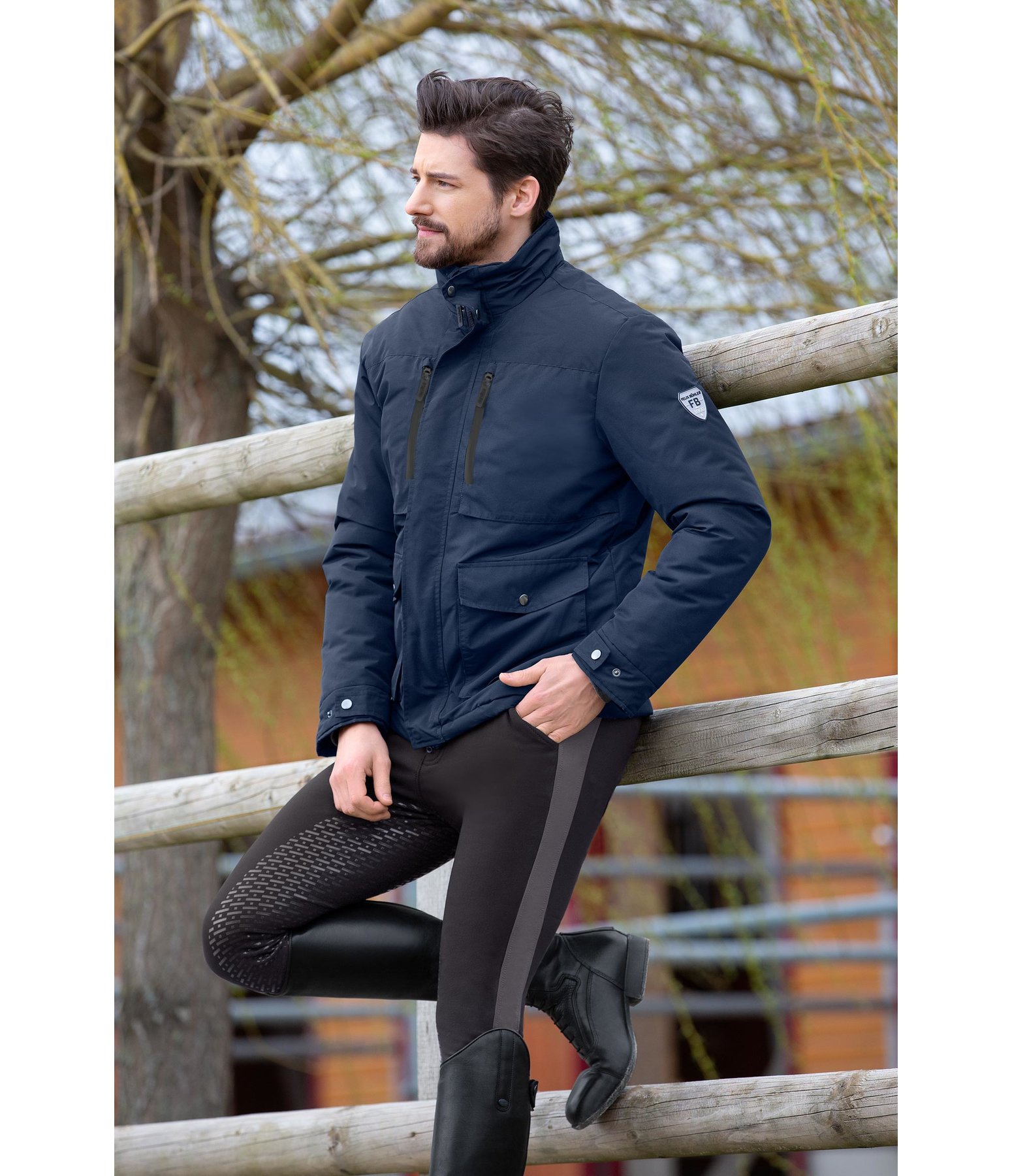 Herren-Kapuzen-Reitjacke Lars
