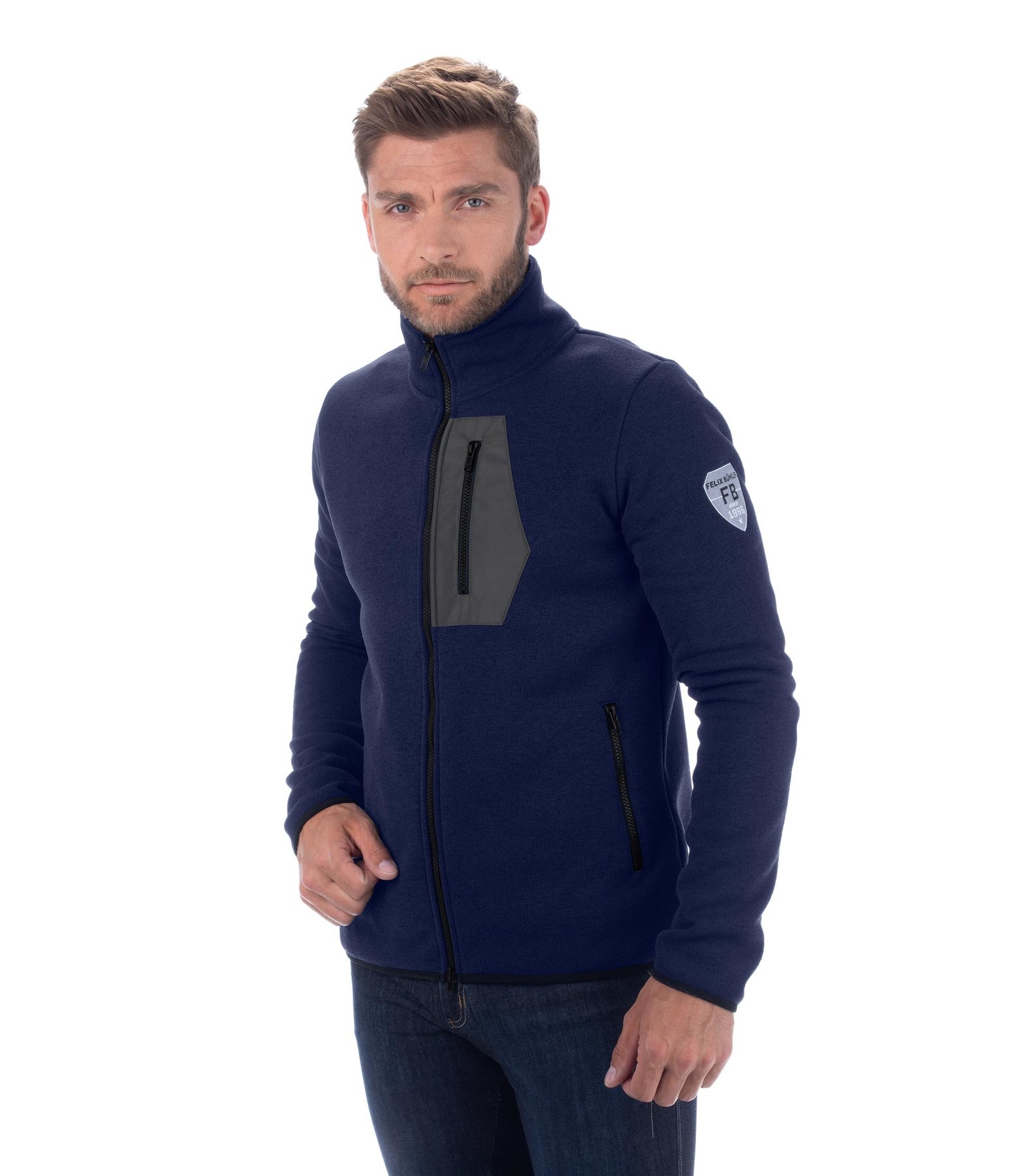 Herren-Strickfleecejacke Ruven