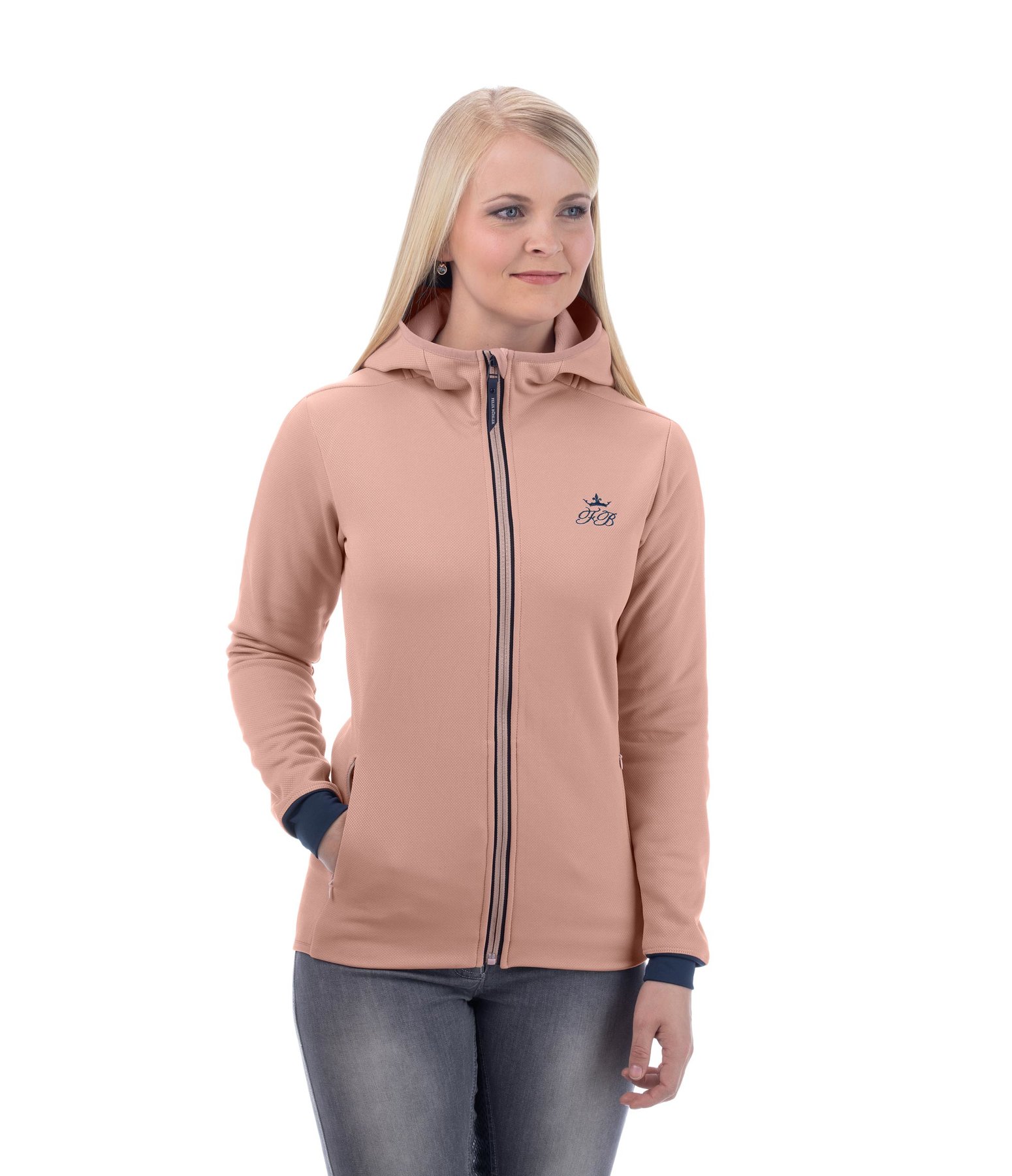 Kapuzen-Funktionsfleecejacke Malou