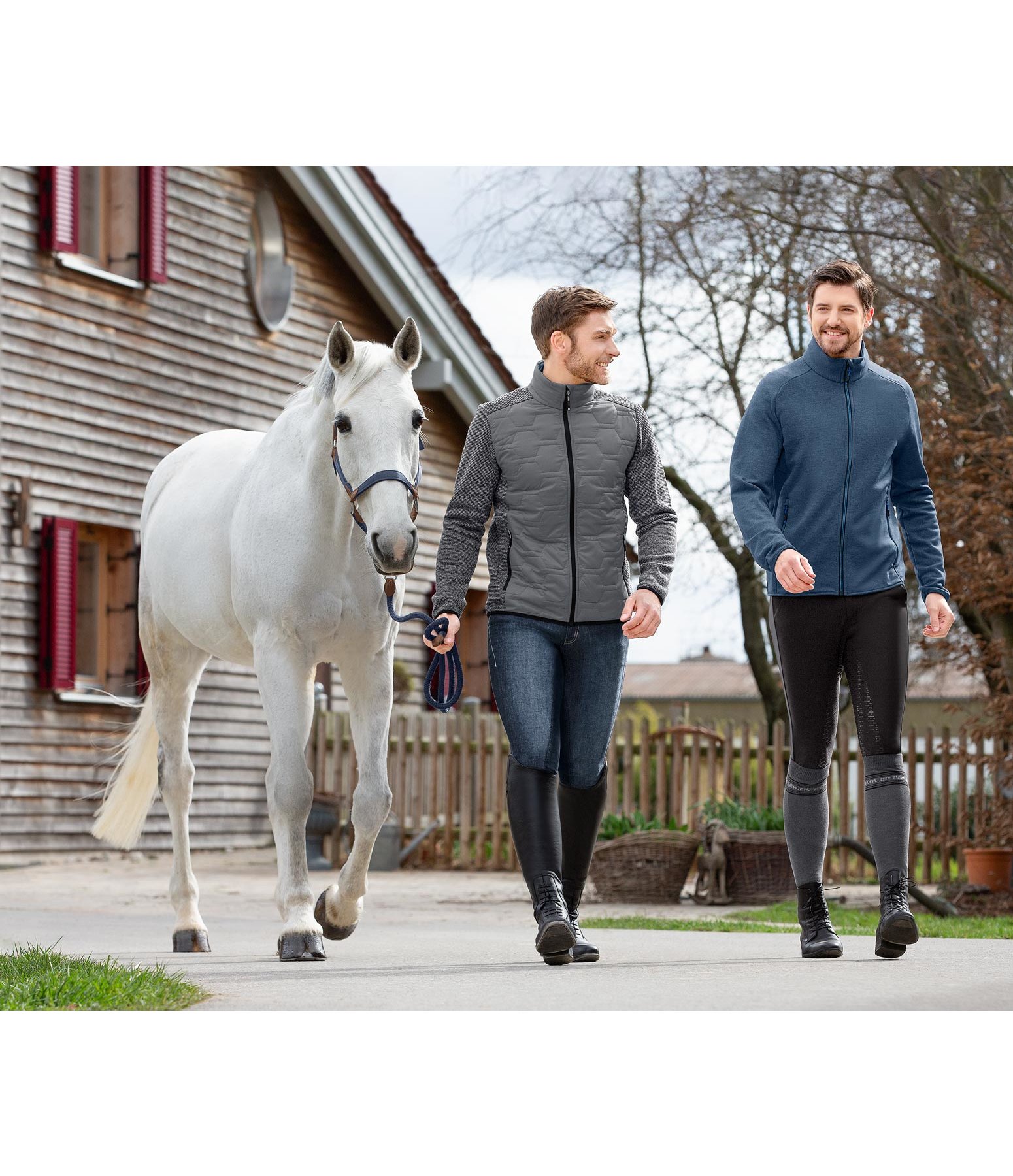 Herren-Strickfleece-Hybridjacke Samu