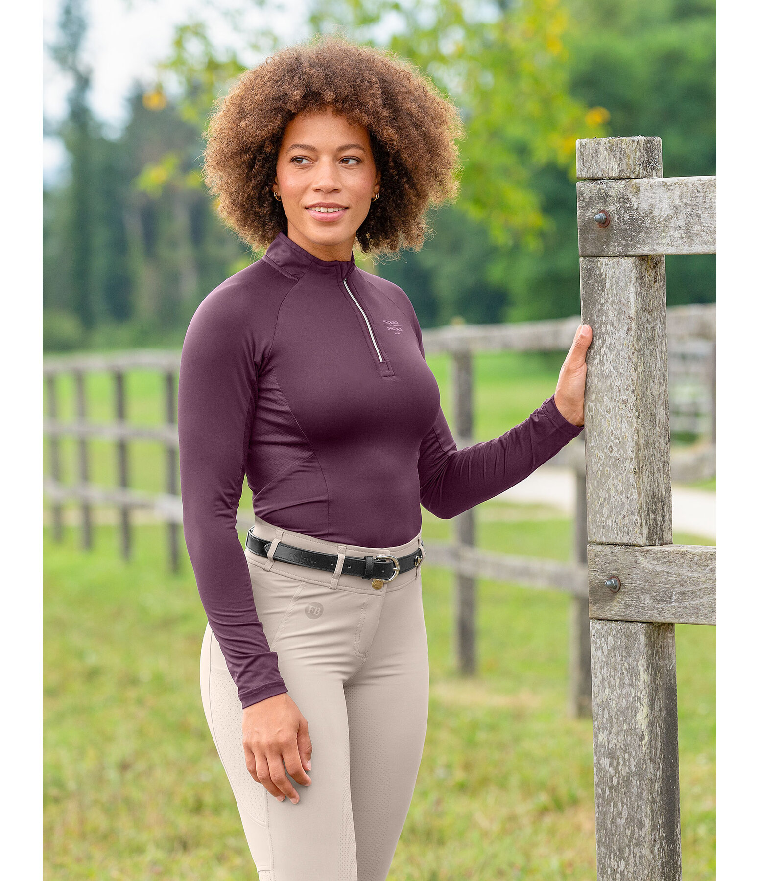 Zip-Funktions-Langarmshirt Sofie