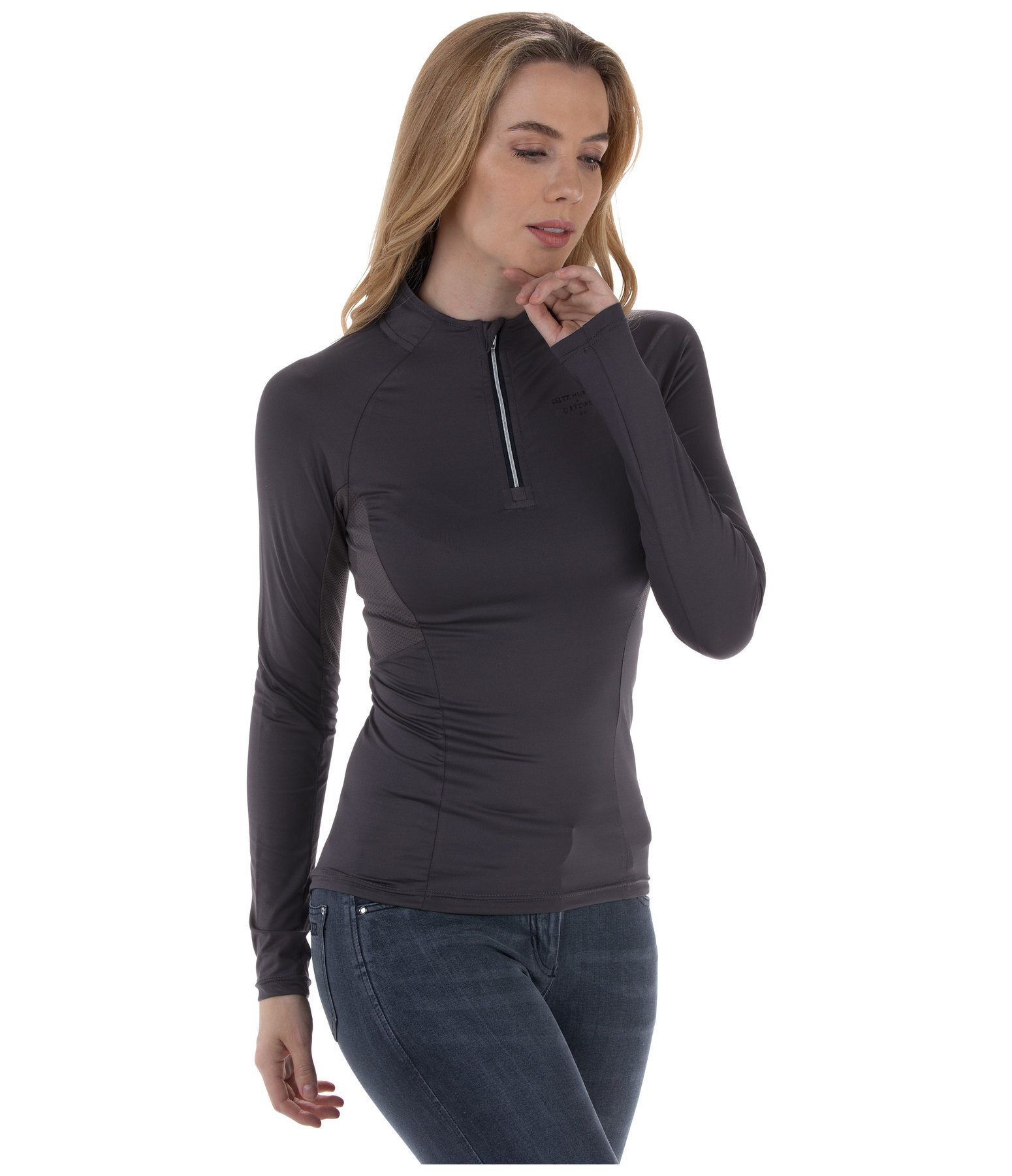 Zip-Funktions-Langarmshirt Sofie