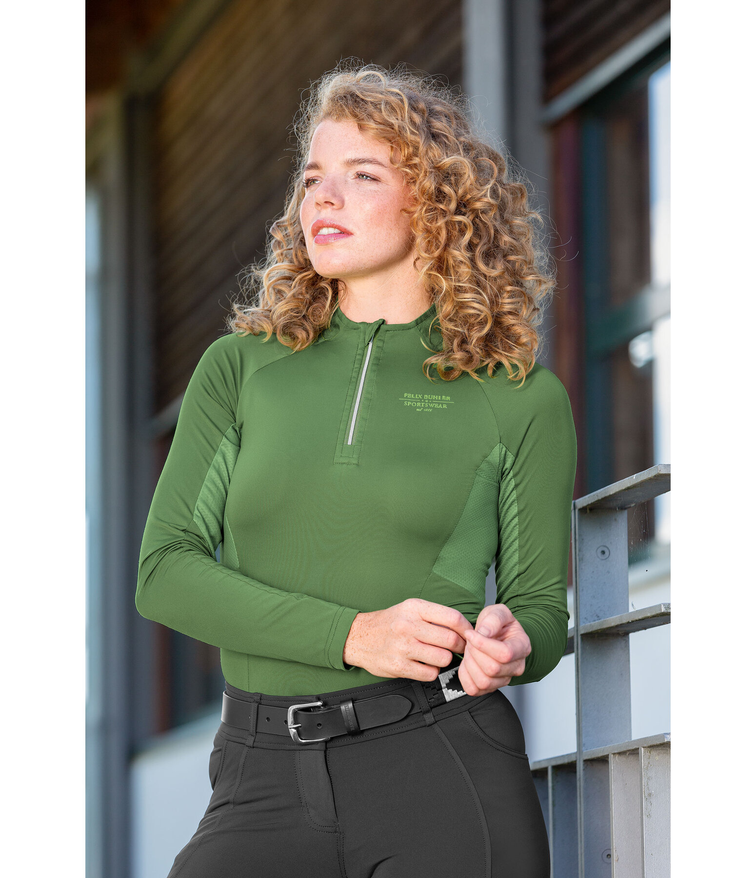 Zip-Funktions-Langarmshirt Sofie