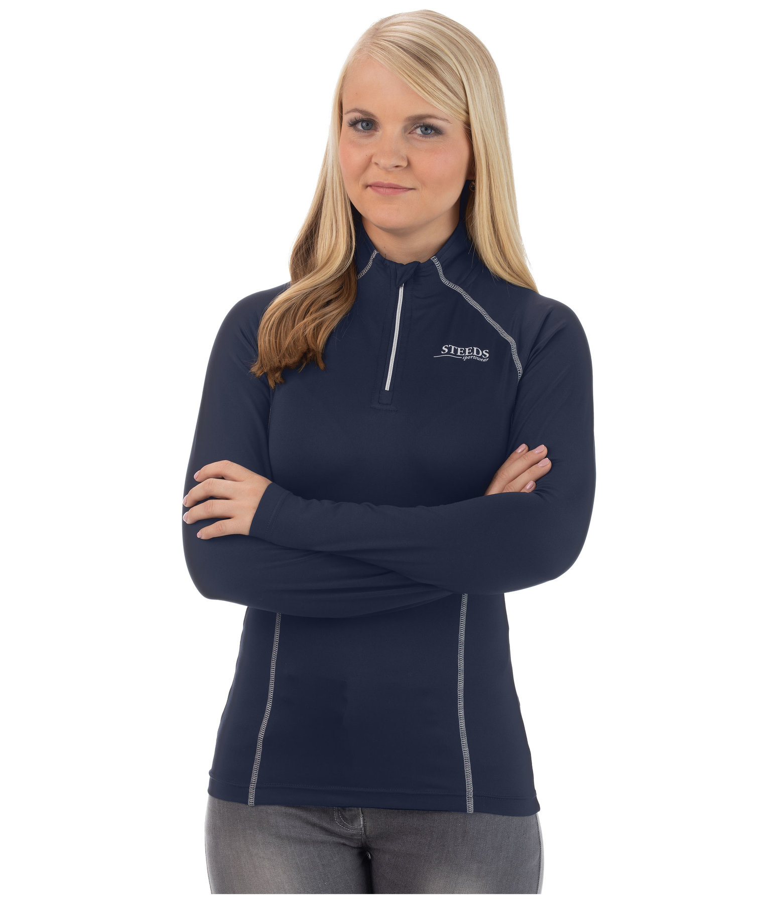 Zip-Funktions-Langarmshirt Emilia