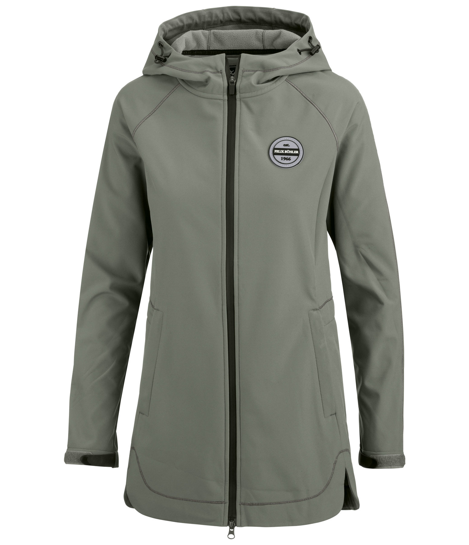 Kapuzen-Softshell-Reitmantel Charlotte