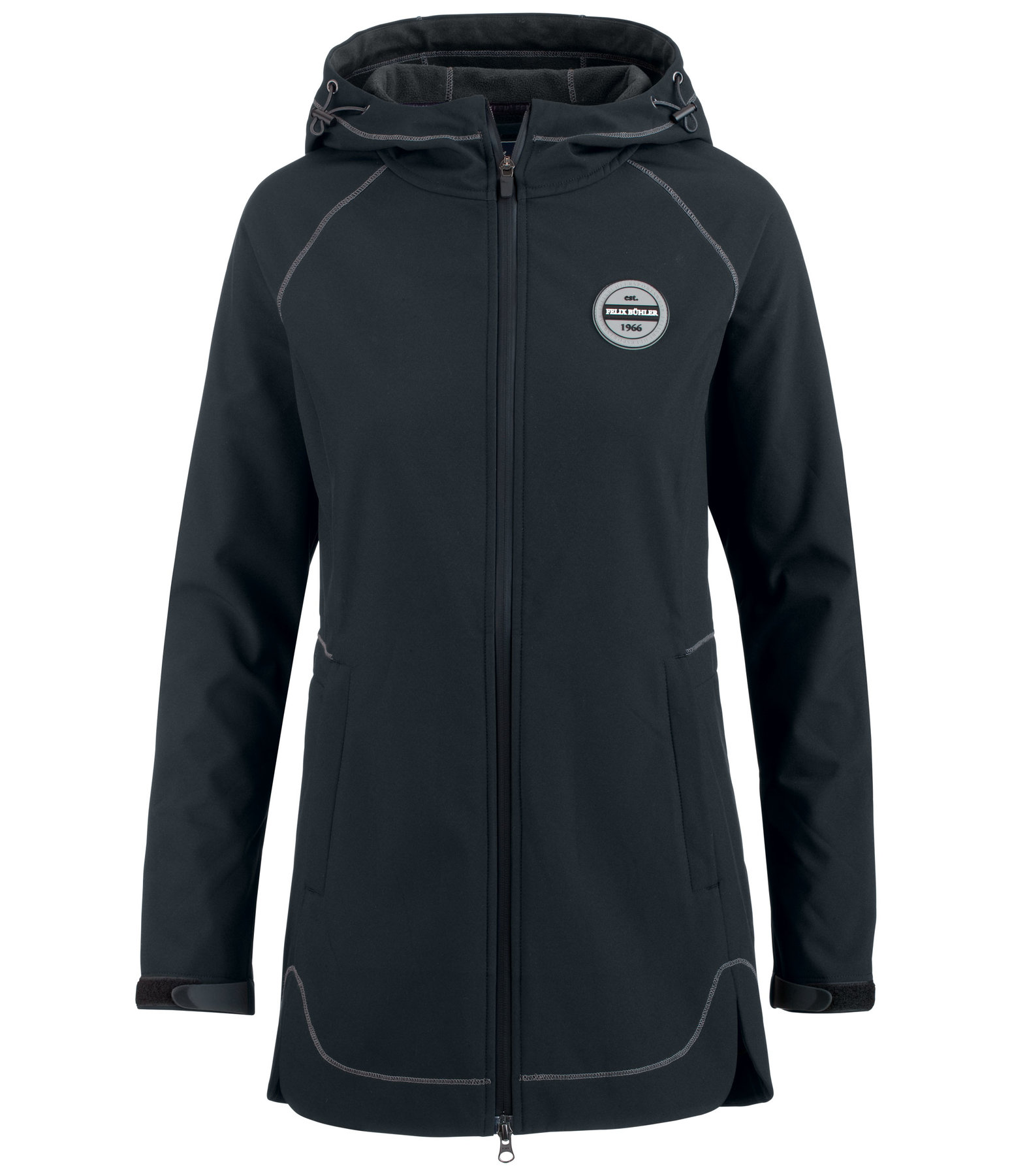 Kapuzen-Softshell-Reitmantel Charlotte
