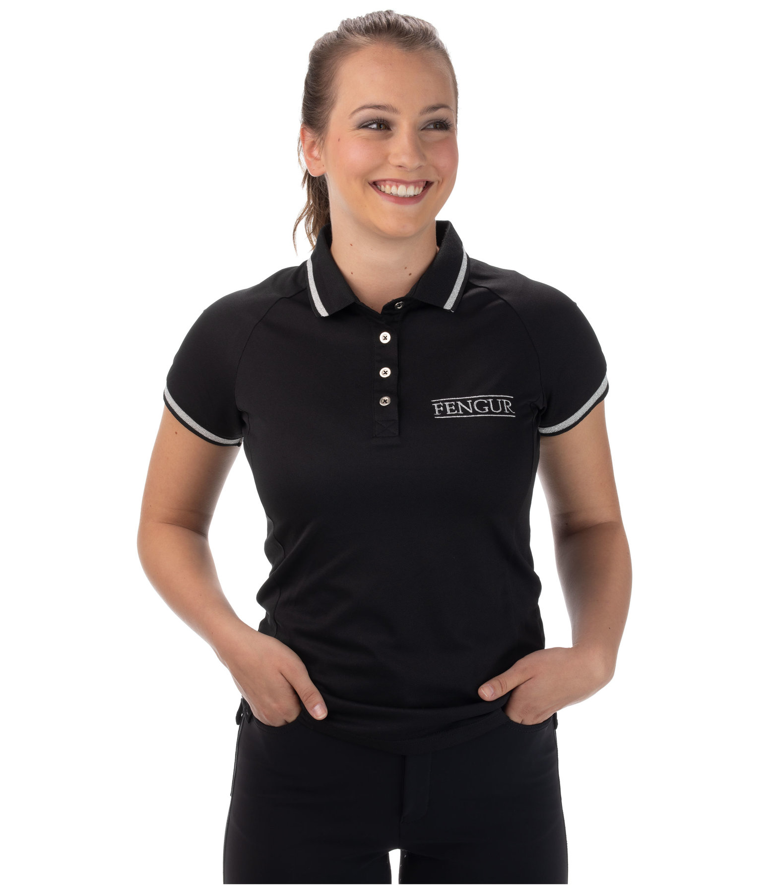 Funktions-Poloshirt Silfur