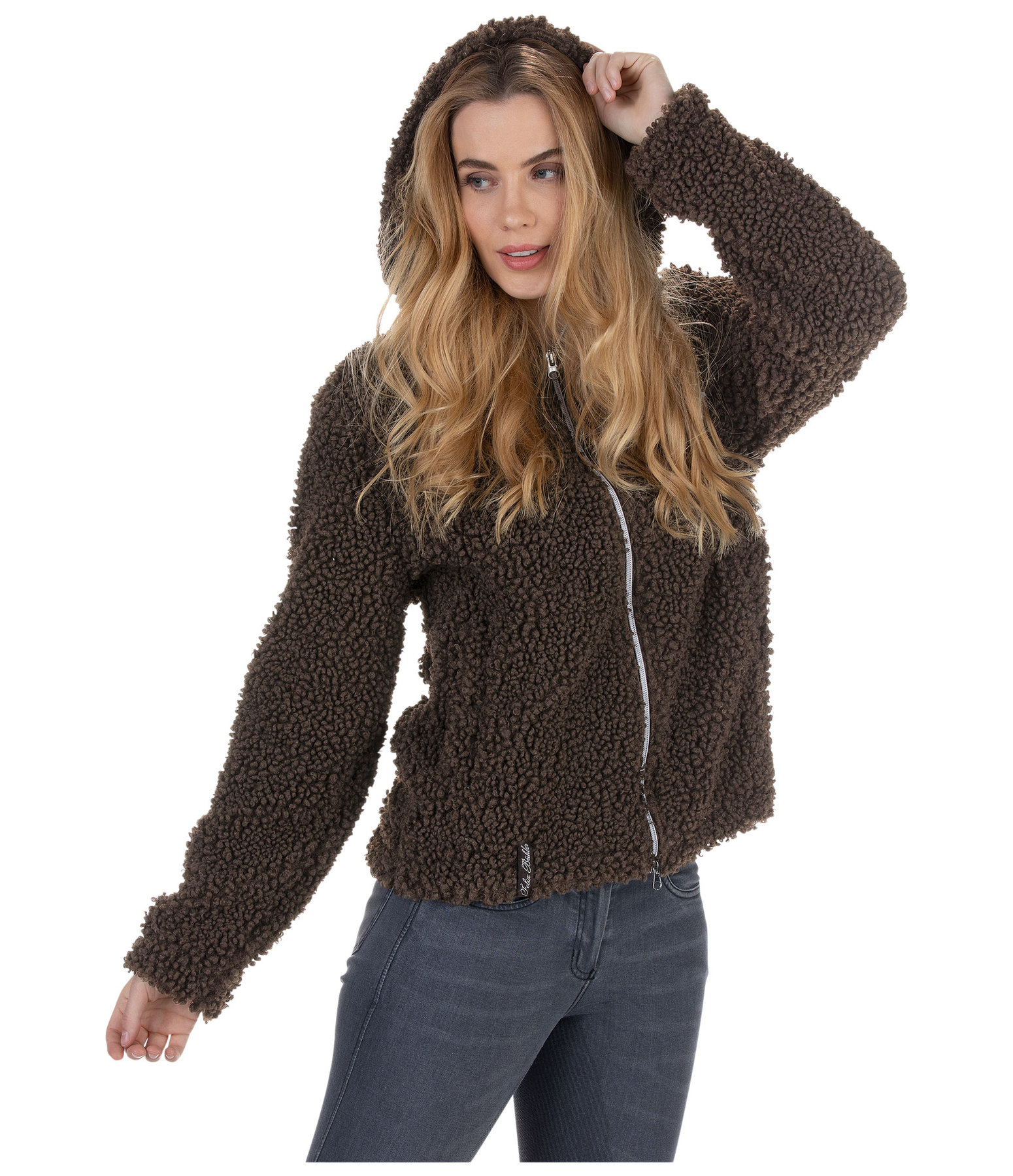 Kapuzen-Teddy-Fleecejacke Sophie