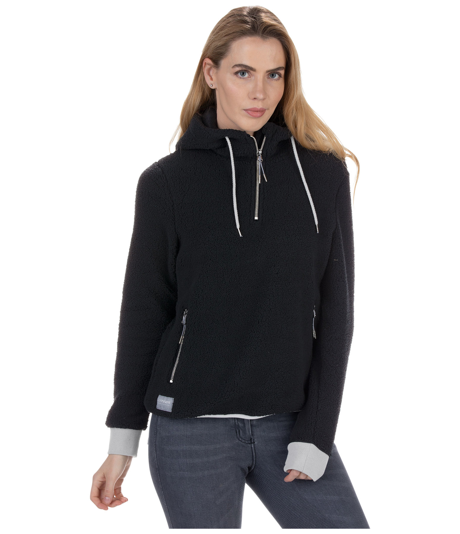 Kapuzen-Teddyfleecepullover Romy