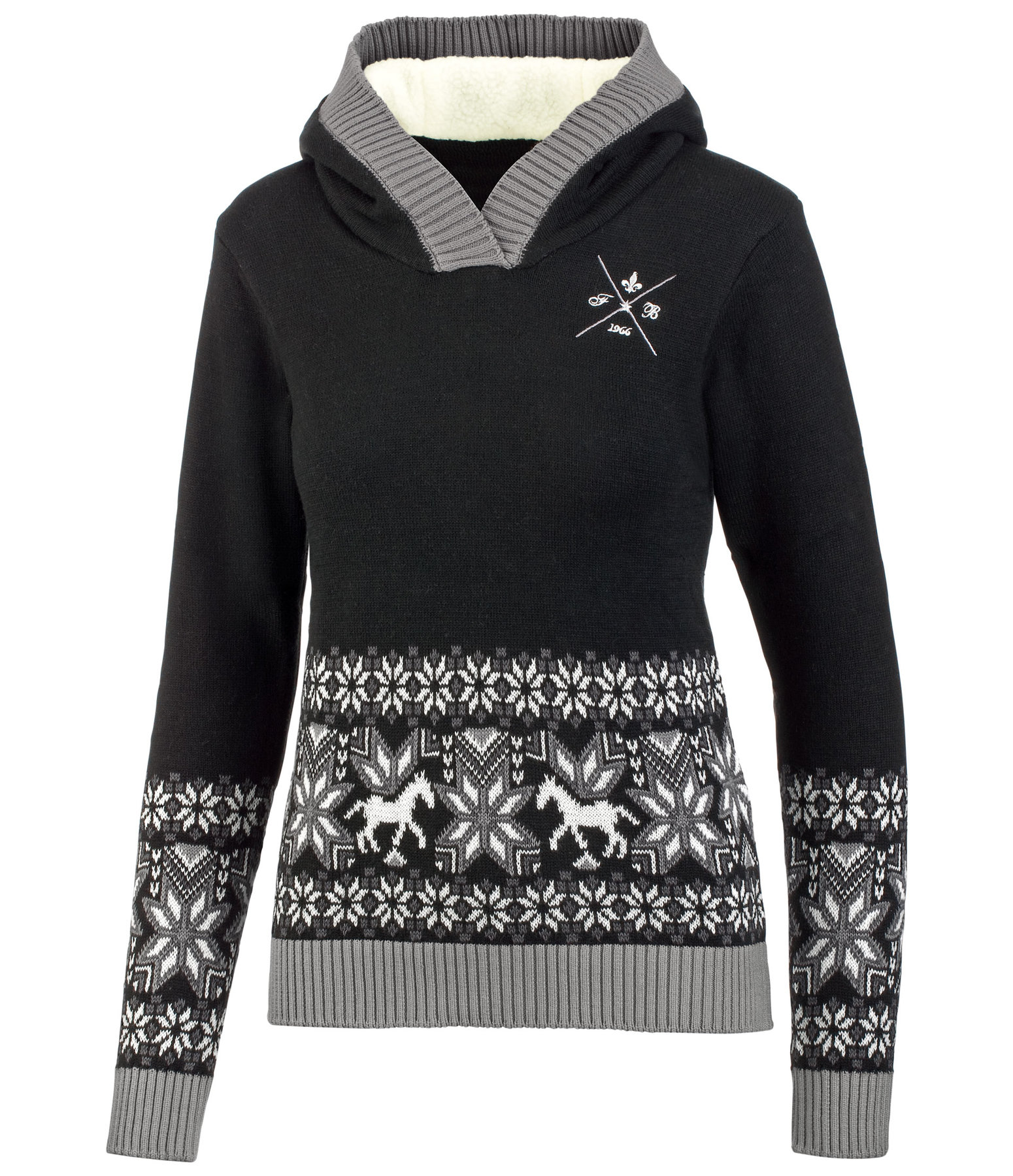 Kapuzen-Strickpullover Marie