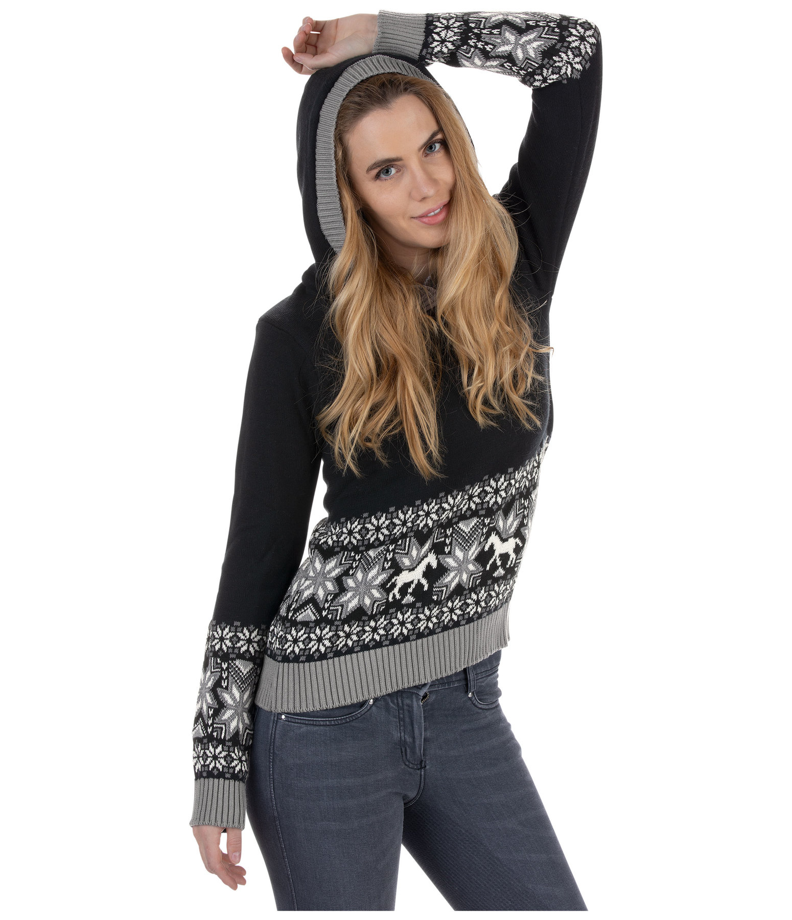 Kapuzen-Strickpullover Marie