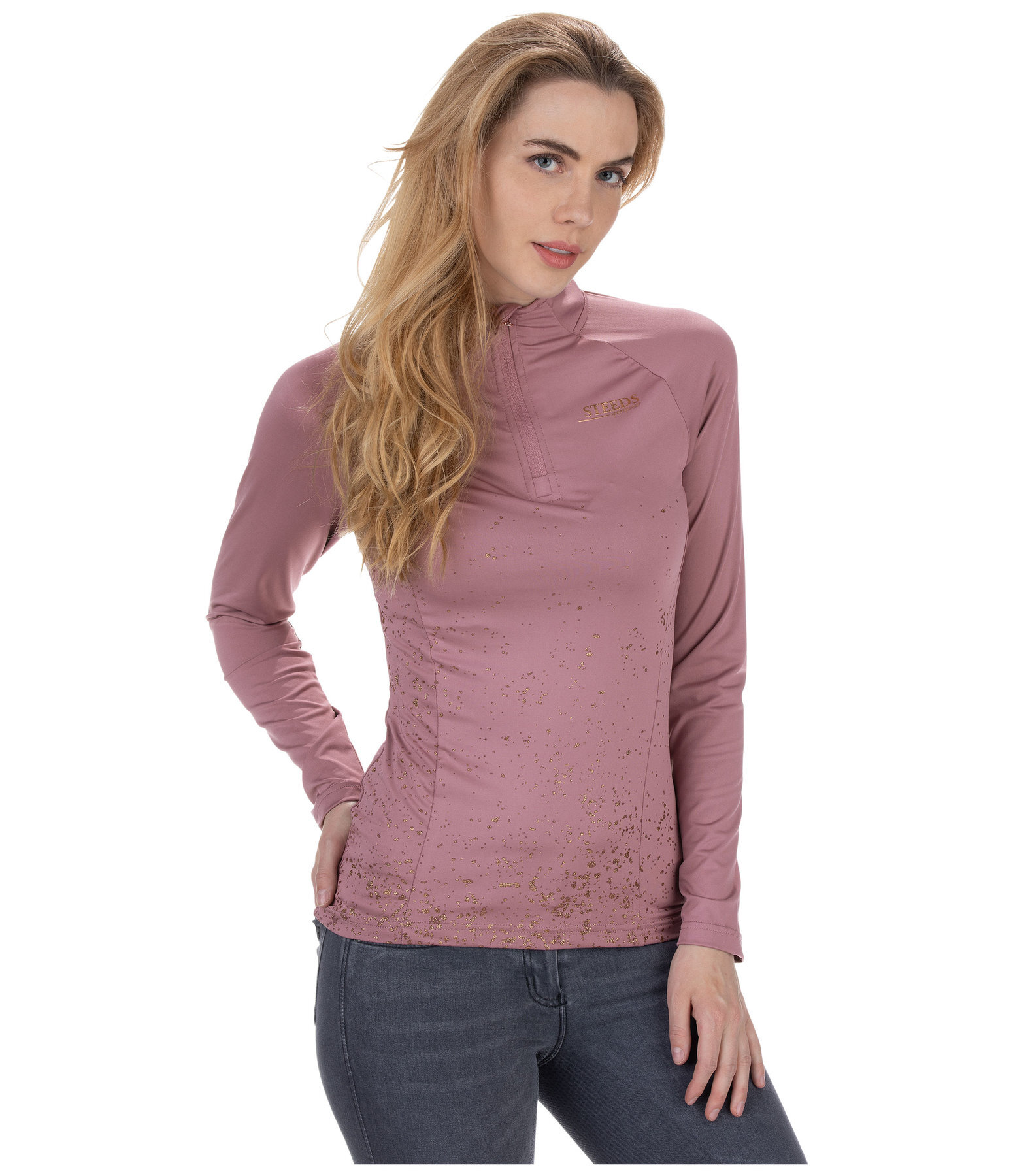 Zip Funktions-Stretch-Langarmshirt Liv