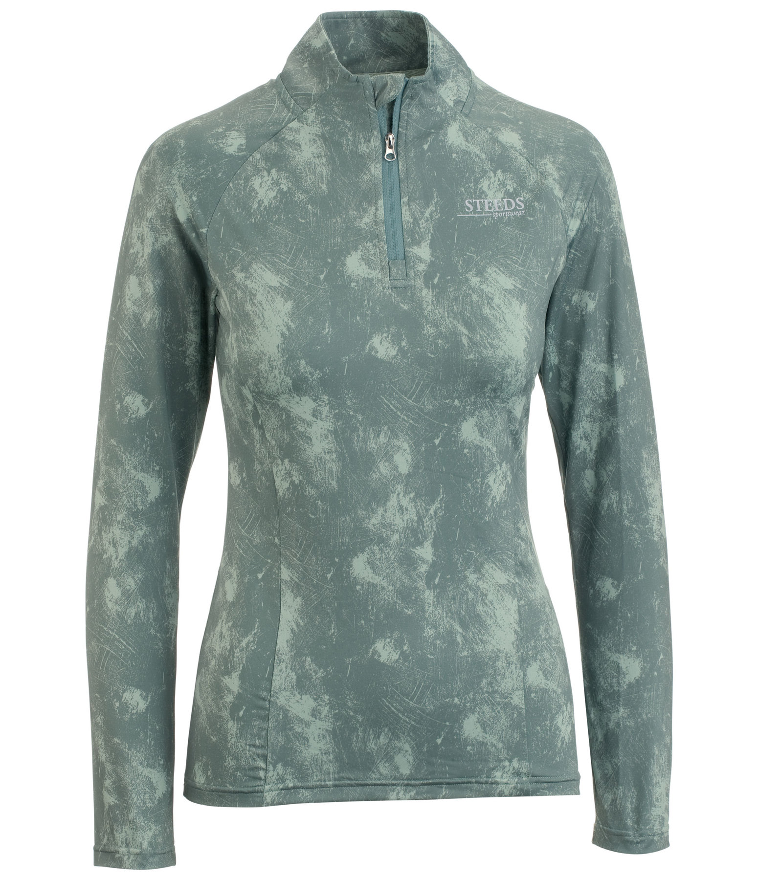 Zip-Funktions-Stretch-Langarmshirt Julie