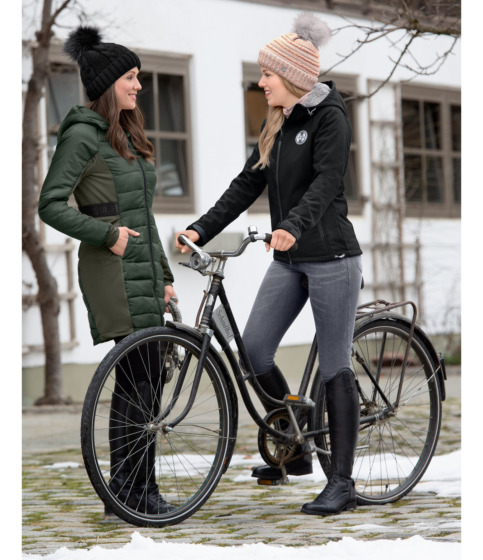 Kapuzen-Softshell-Reitjacke Cleo