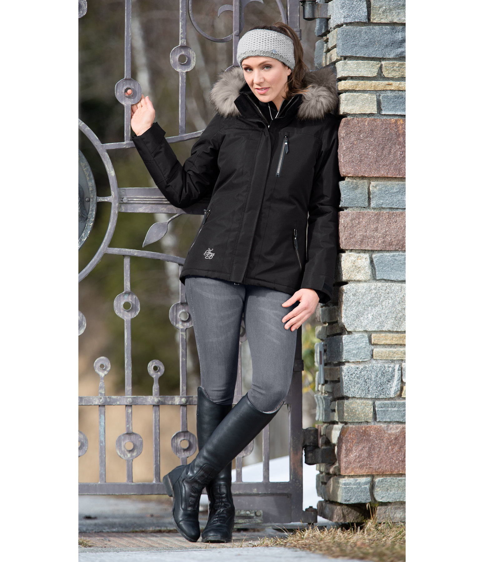 Kapuzen-Funktions-Reitjacke Lisa