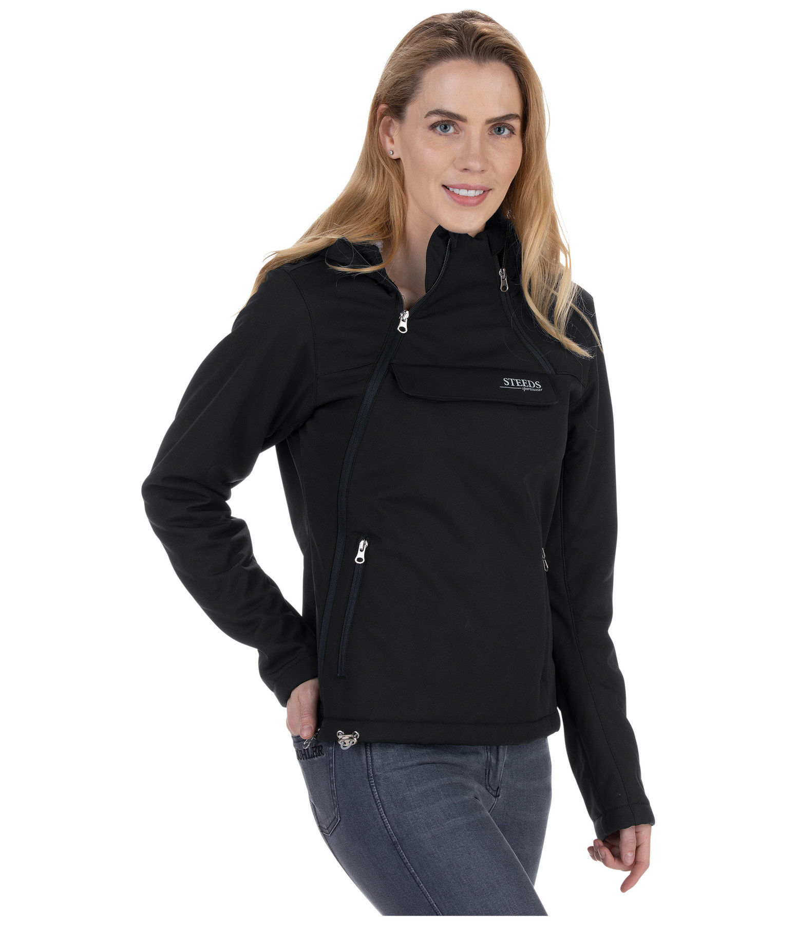 Kapuzen-Softshell-Reitjacke Amy