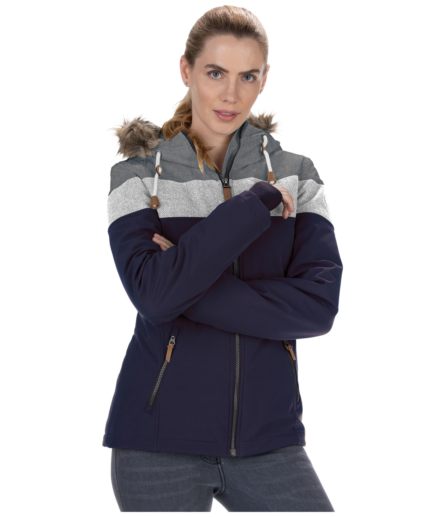 Kapuzen-Kombi-Softshelljacke Alphareta