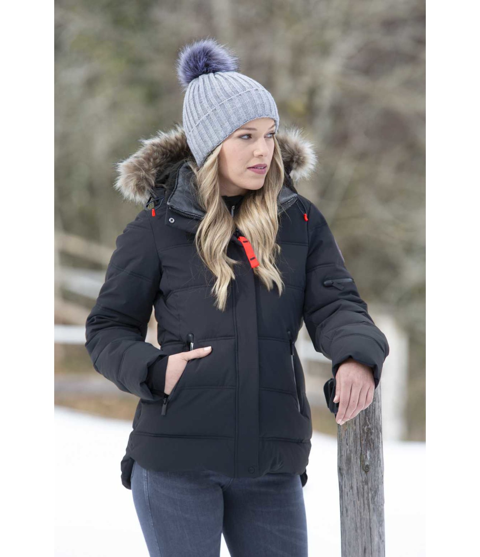 Kapuzen-Performance-Steppjacke Blackey