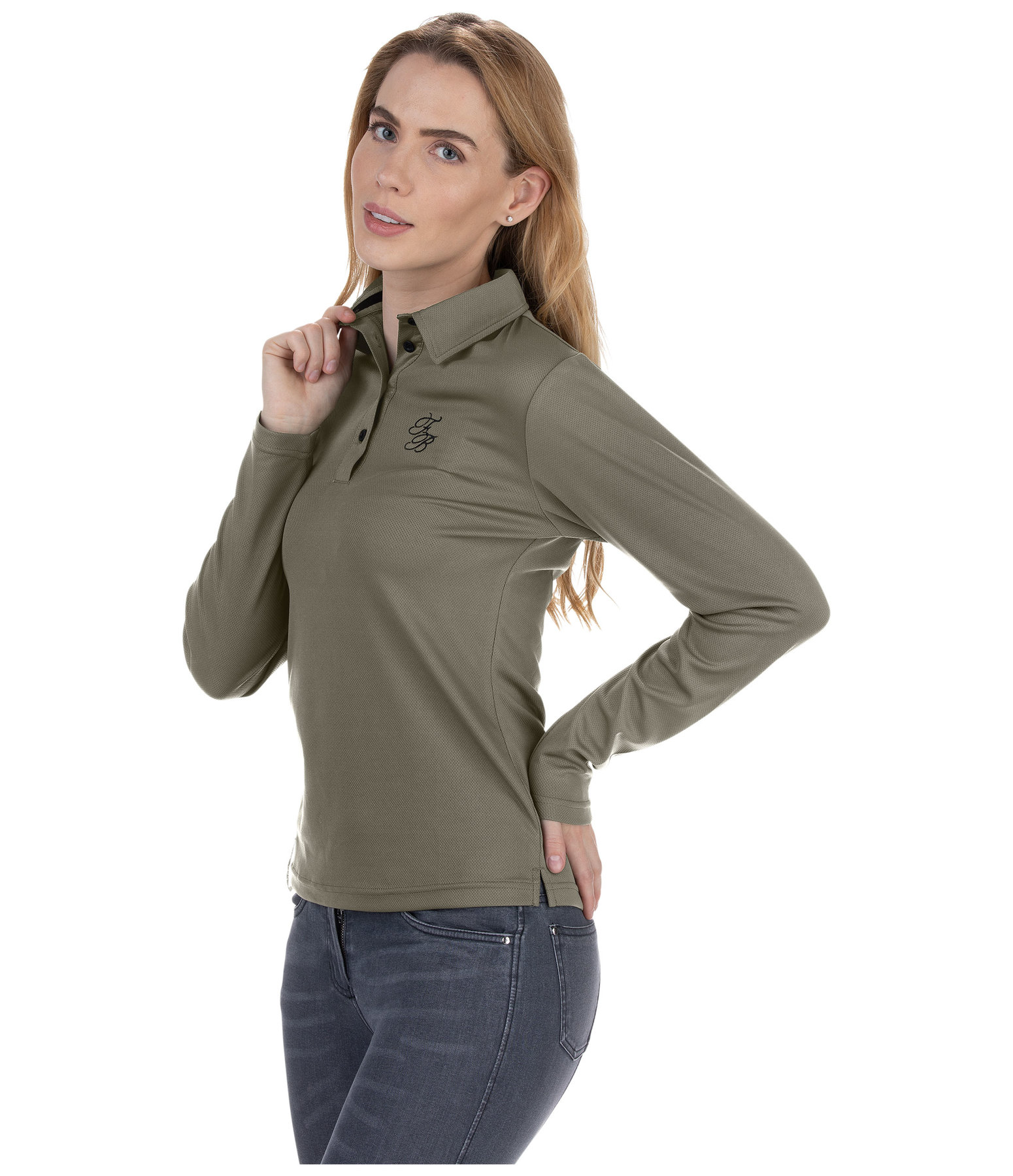 Funktions-Langarm Poloshirt Mara LS