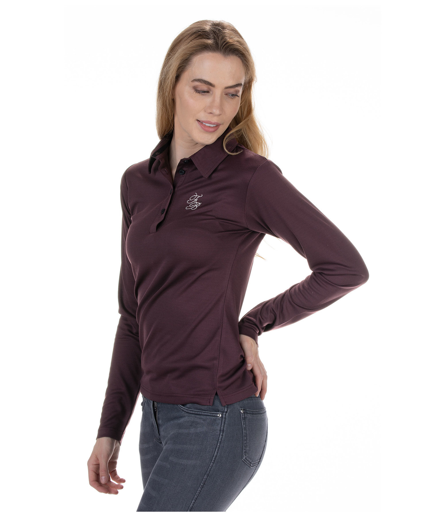 Funktions-Langarm-Poloshirt Mara LS