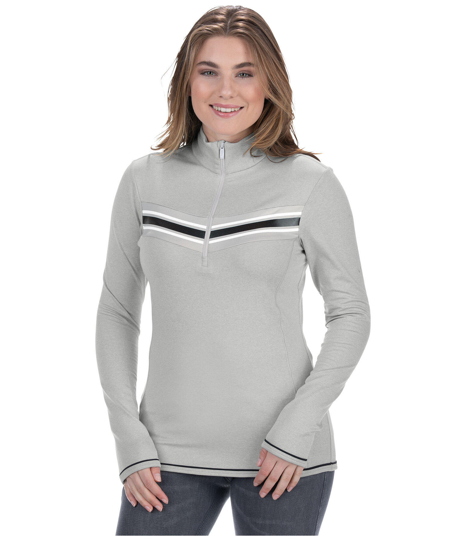 Performance-Stretch-Langarmshirt Viola
