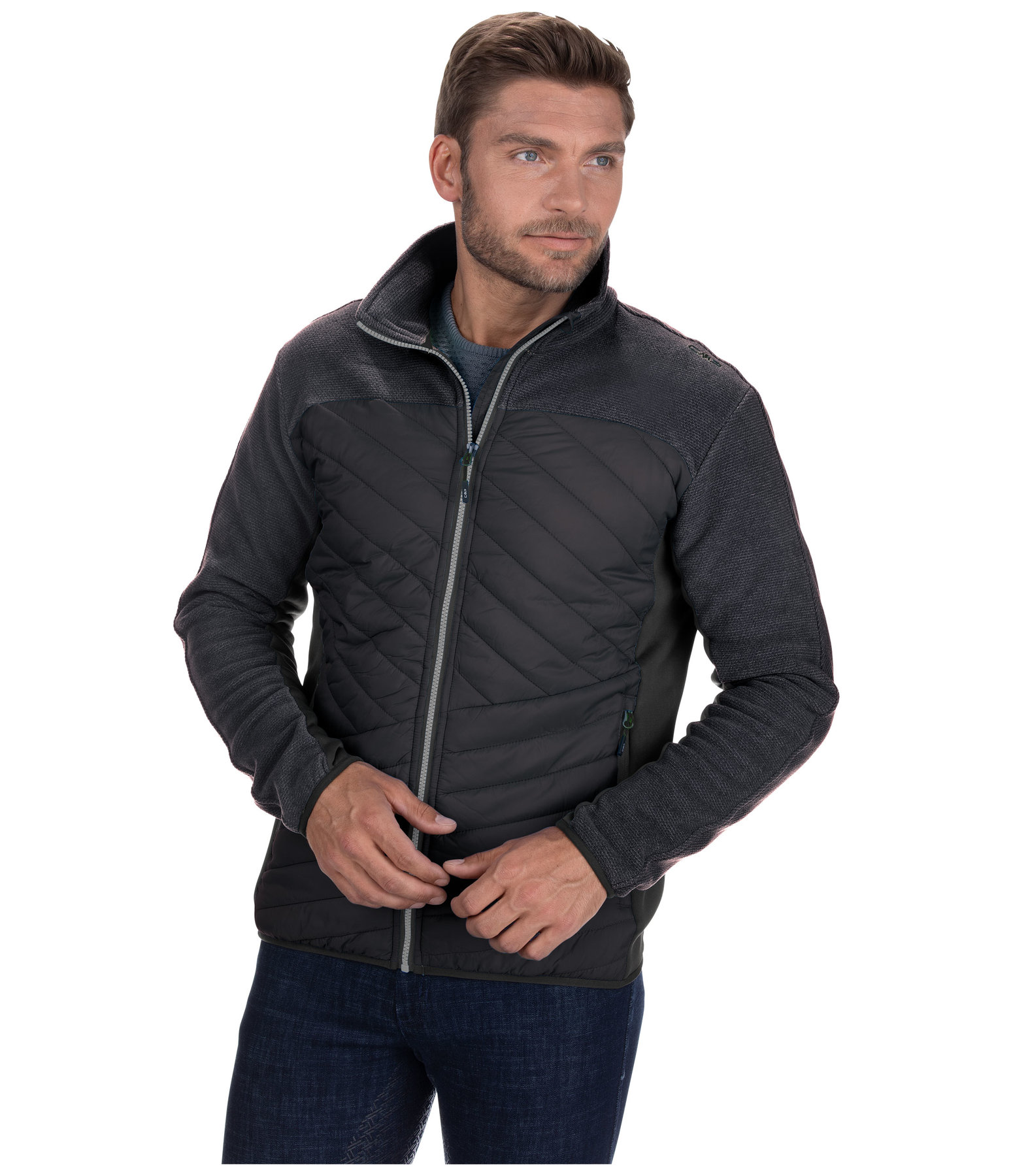 Herren Fleece-Hybridjacke Marten