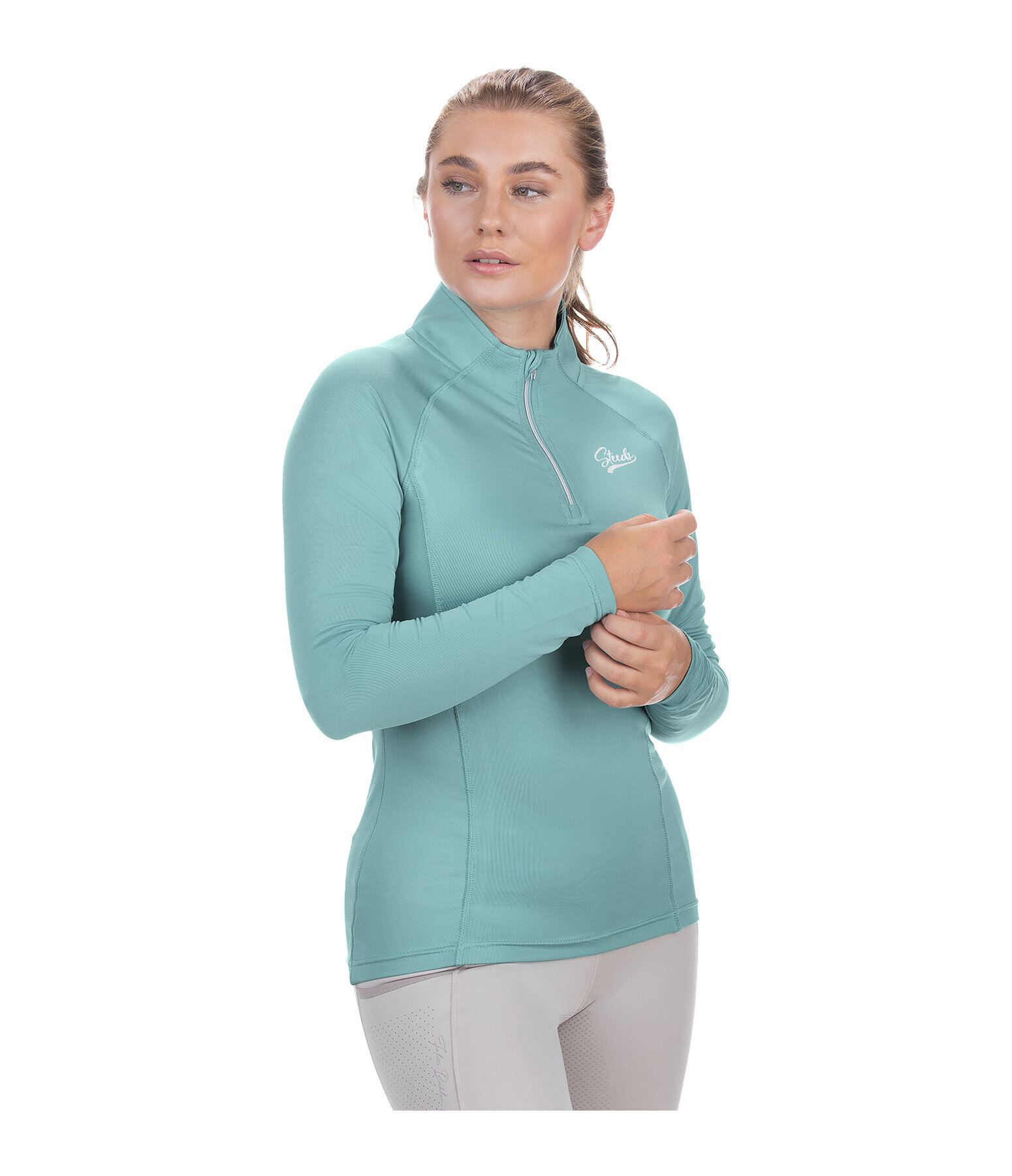 Zip-Funktions-Langarmshirt Lea