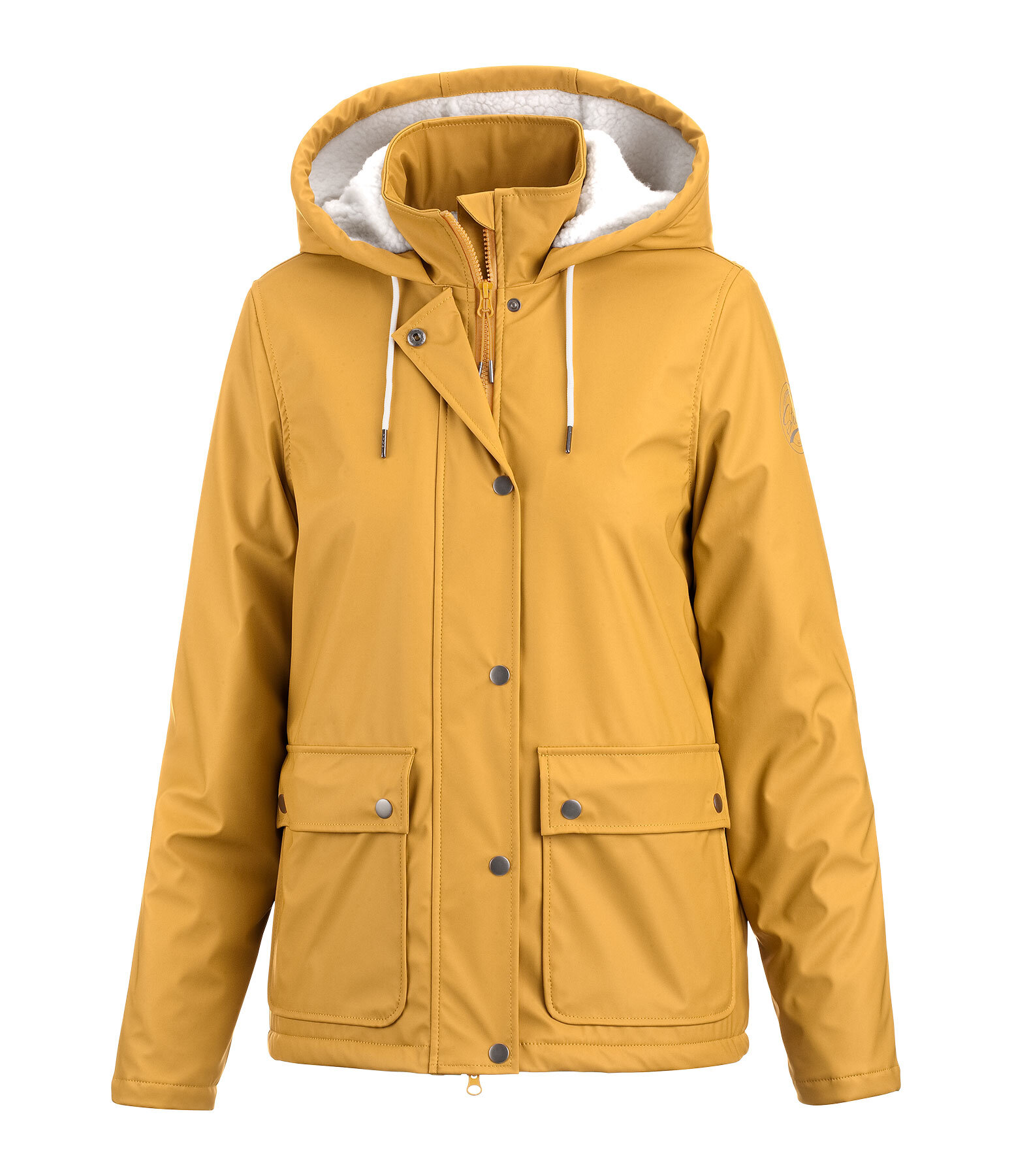 Teddyfleece-Kapuzen-Regenjacke Stella