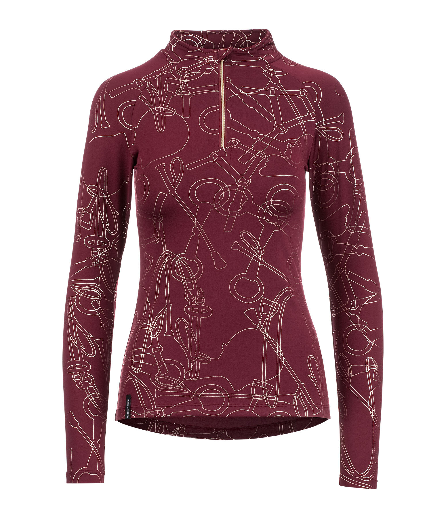 Zip-Funktions-Langarmshirt Hanne