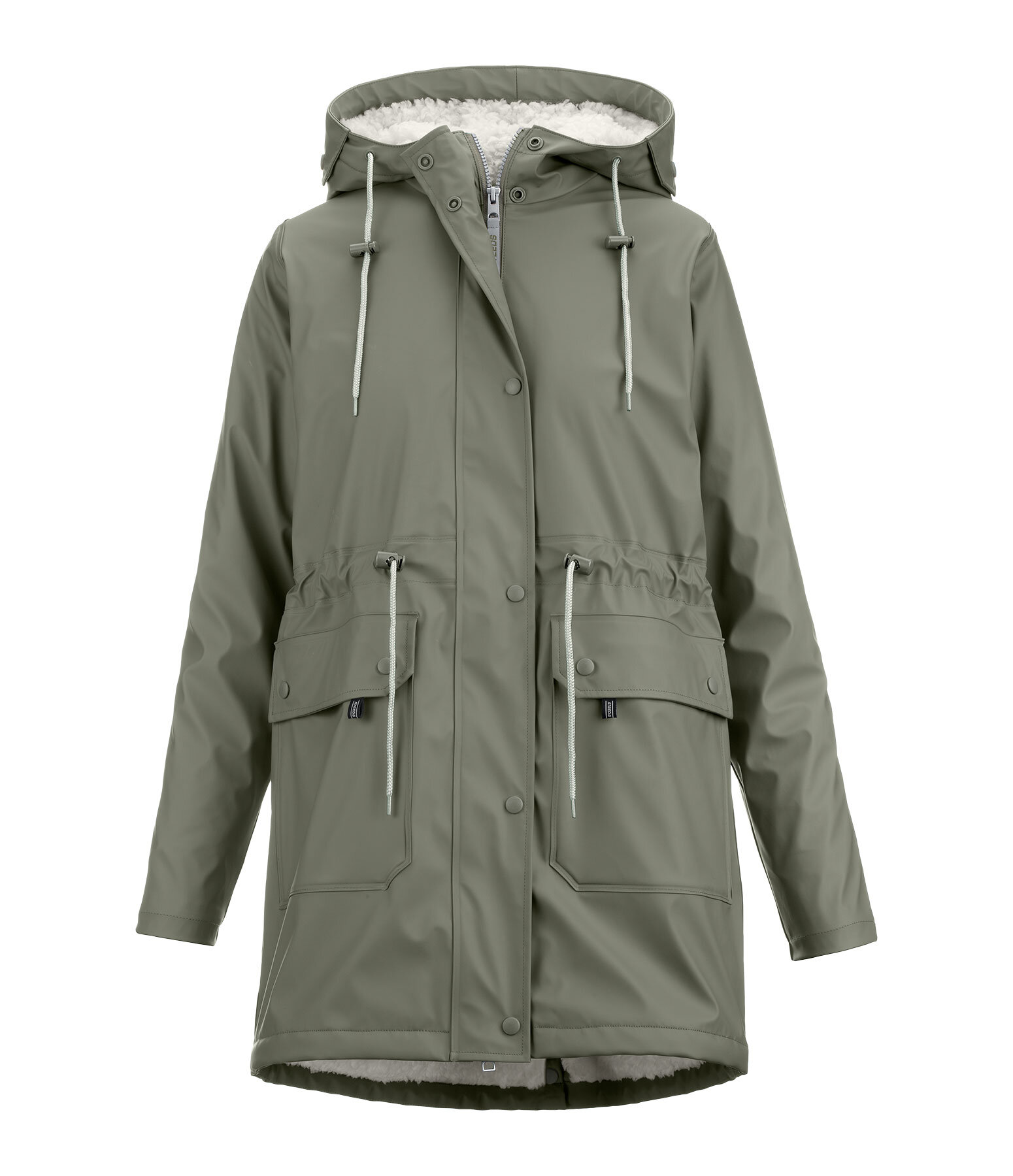 Teddyfleece-Kapuzenregenjacke Stella II