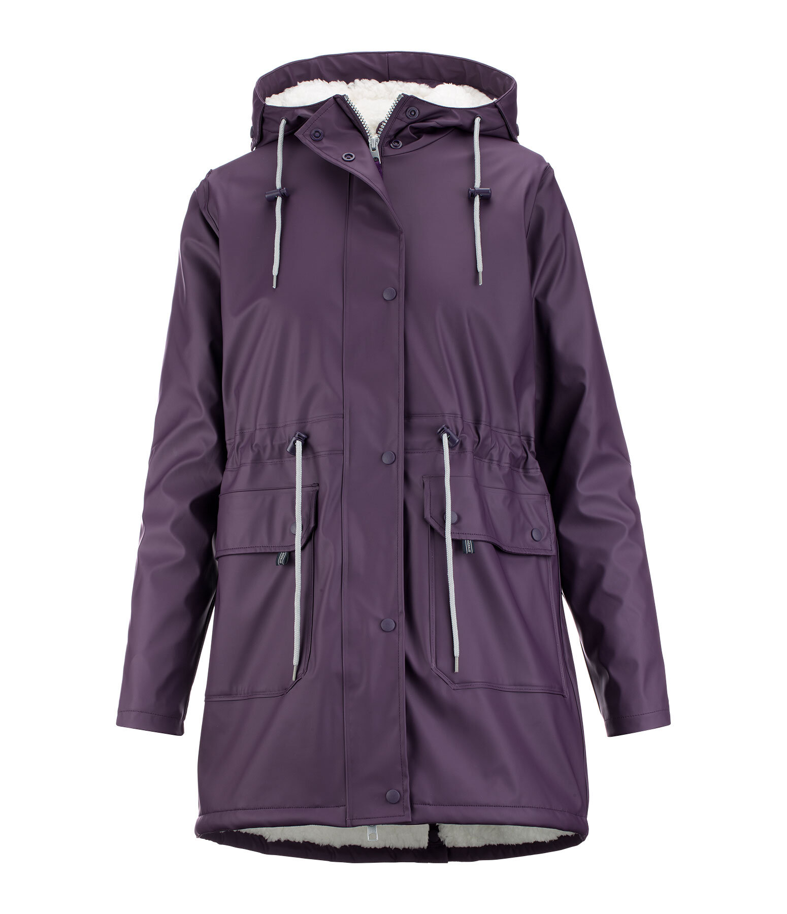 Teddyfleece-Kapuzenregenjacke Stella II